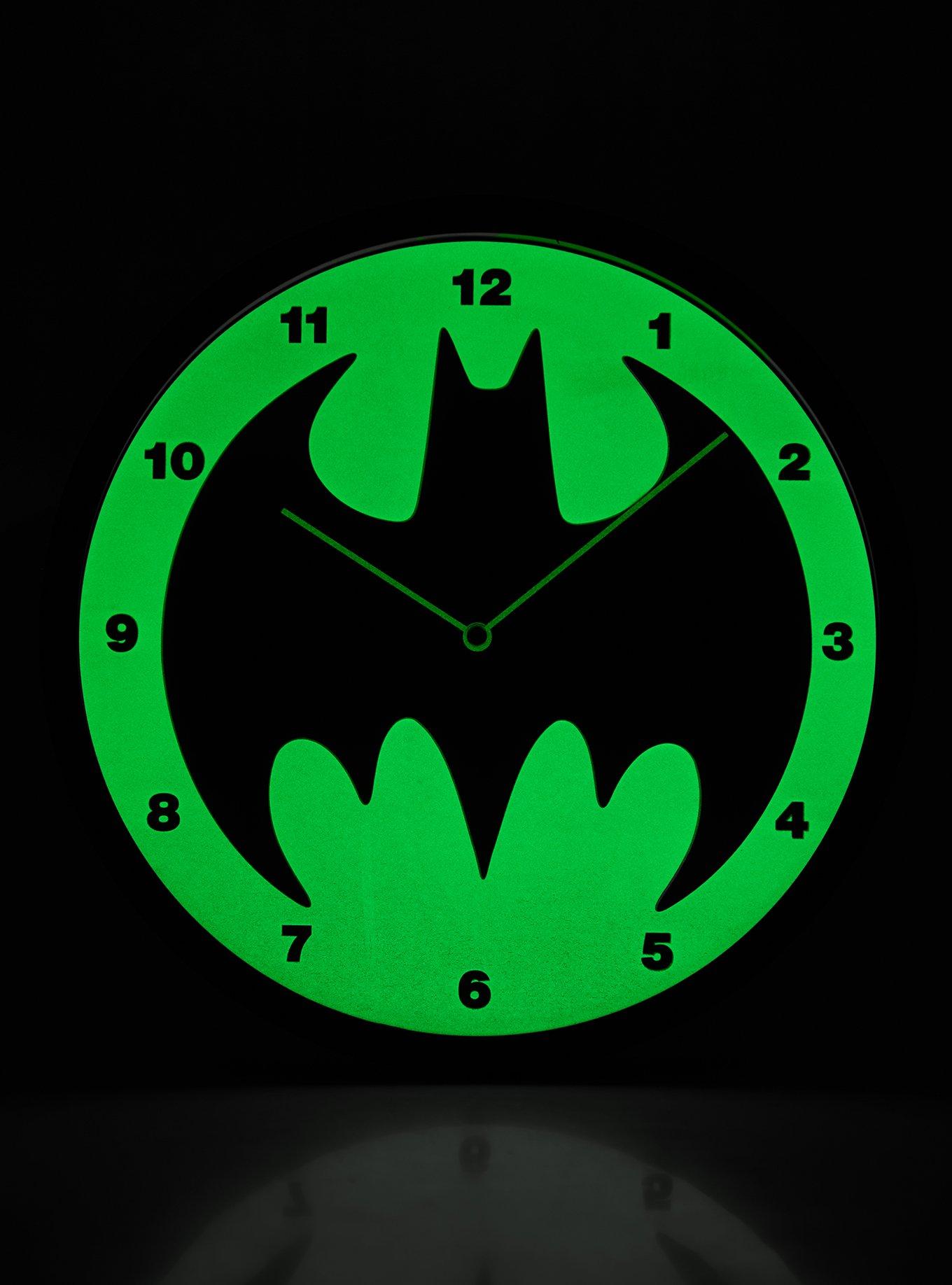DC Comics Batman Glow-In-The-Dark Wall Clock, , hi-res