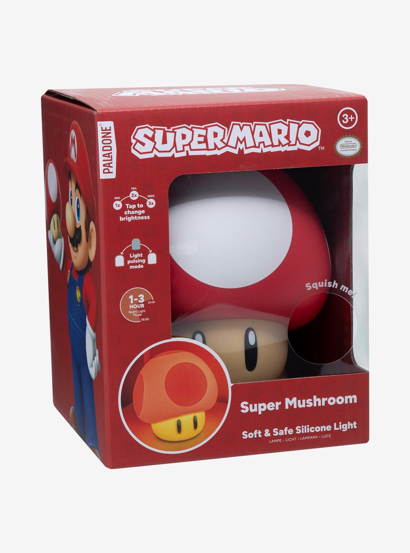 Super Mario Bros. Super Mushroom SquishyGlo Silicone Light, , alternate