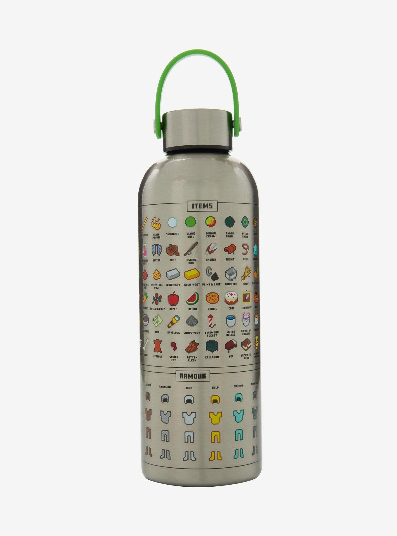 Minecraft Objects & Weapons Stainless Steel Water Bottle, , hi-res