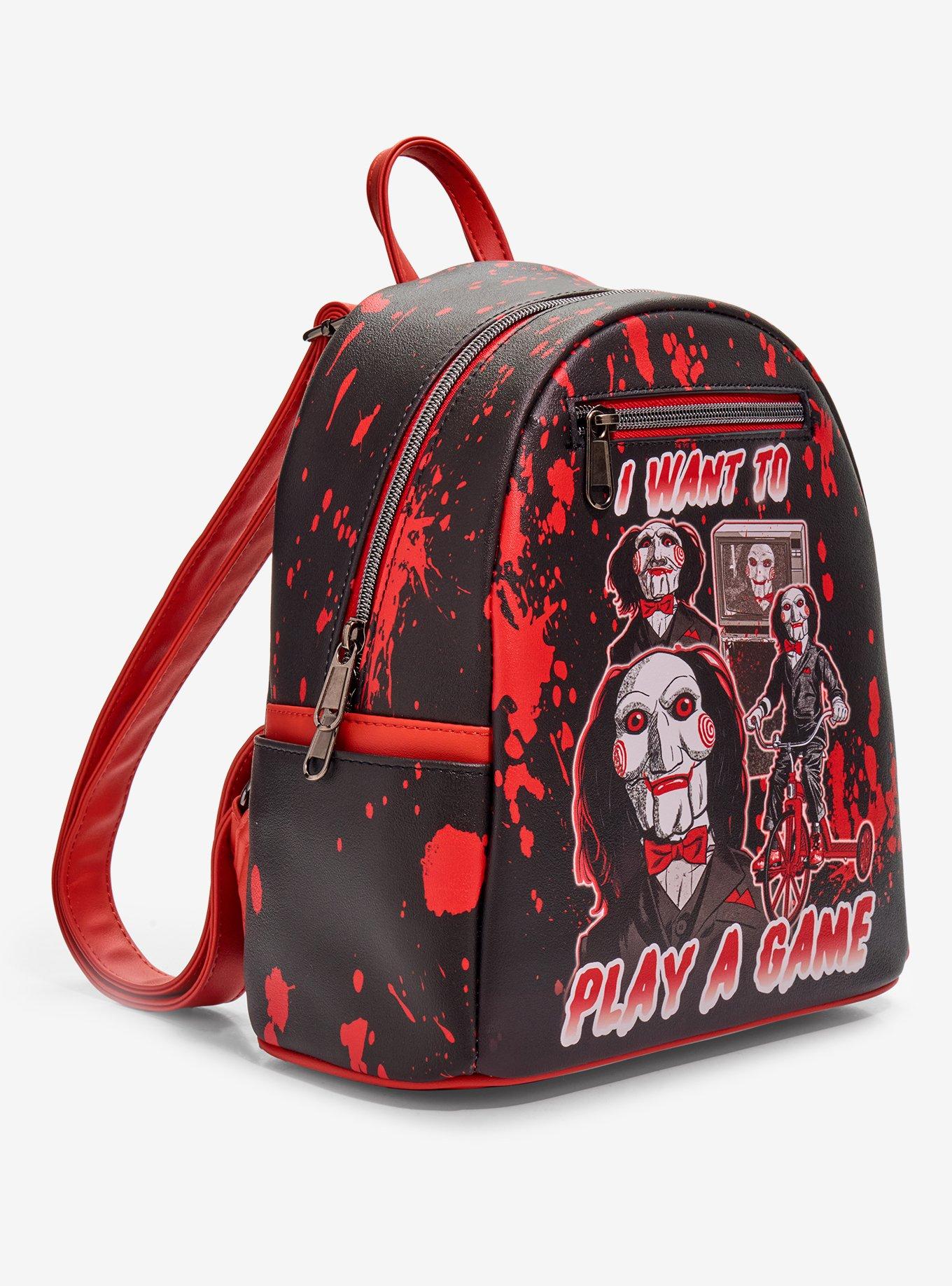 Loungefly Saw Collage Splatter Mini Backpack, , hi-res