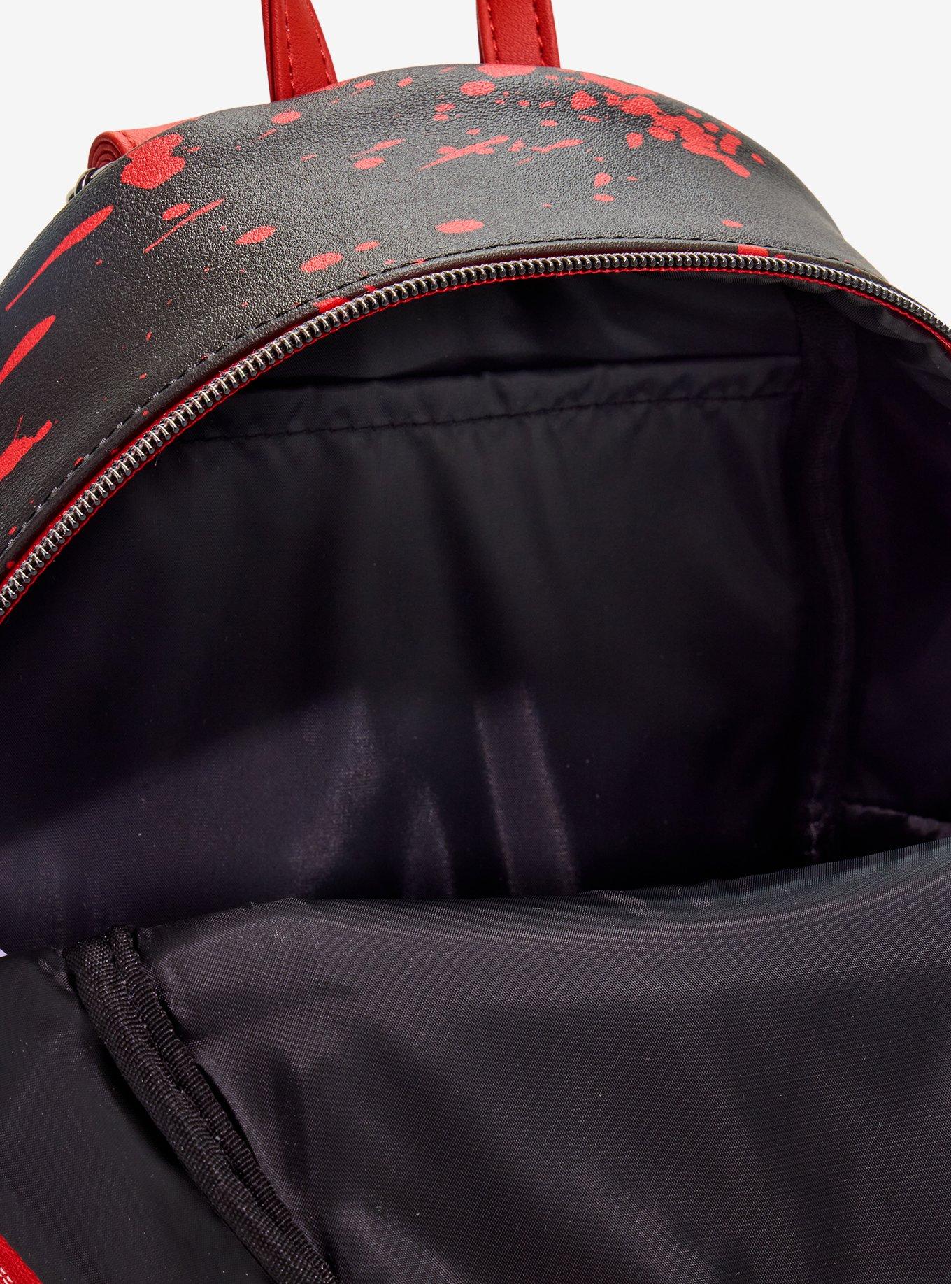 Loungefly Saw Collage Splatter Mini Backpack, , alternate - view 4
