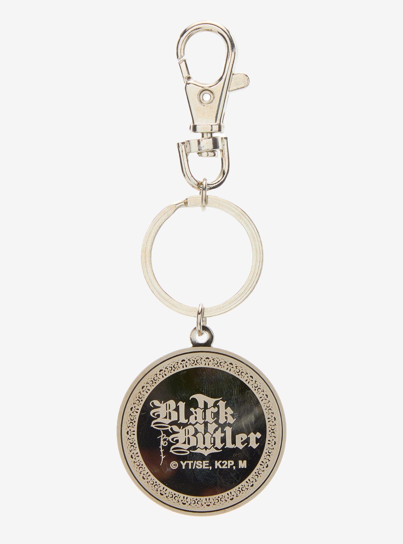 Black Butler Sebastian Metal Key Chain, , alternate