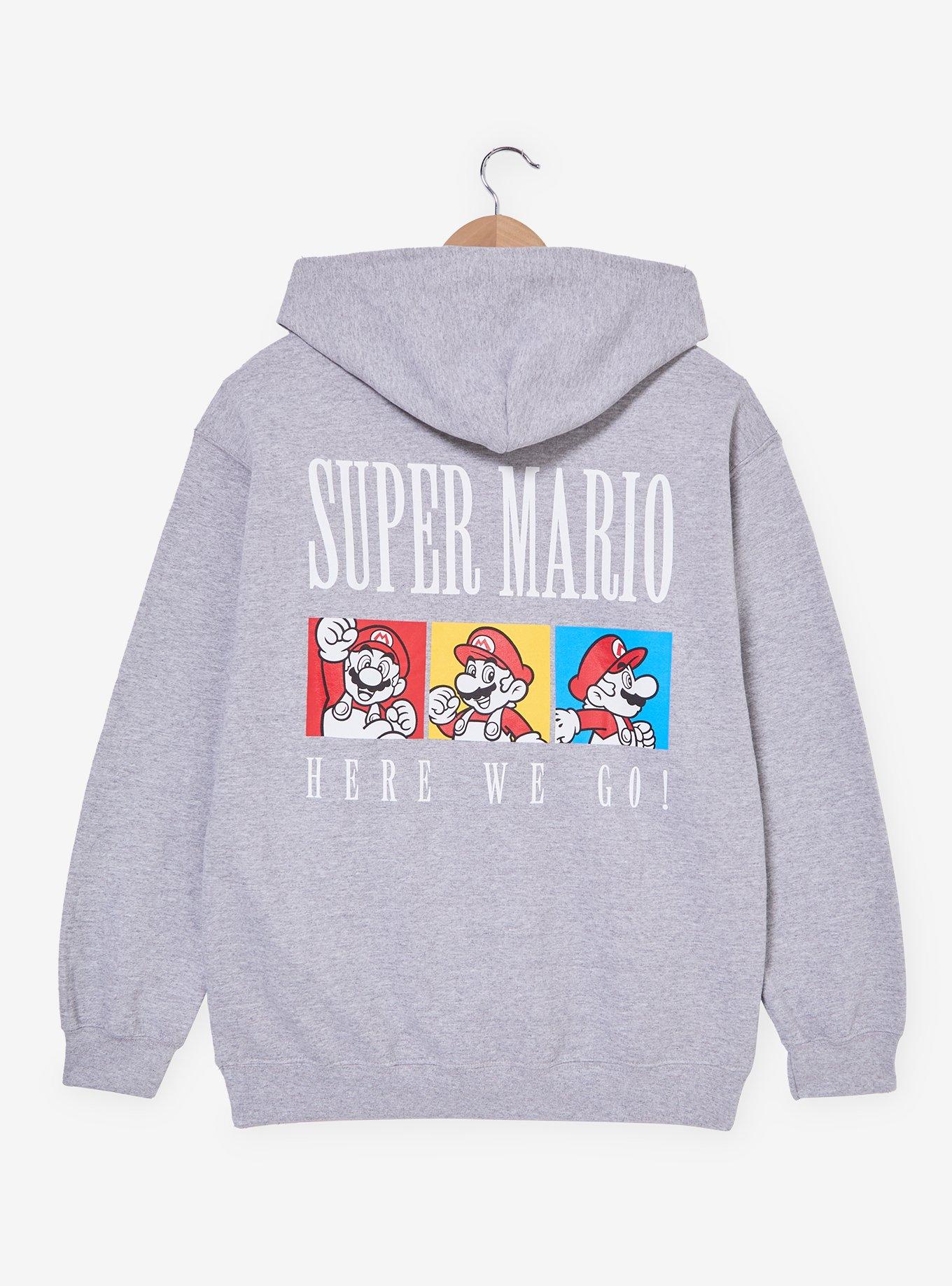 Nintendo Super Mario Bros. Mario Zippered Hoodie - BoxLunch Exclusive, , hi-res