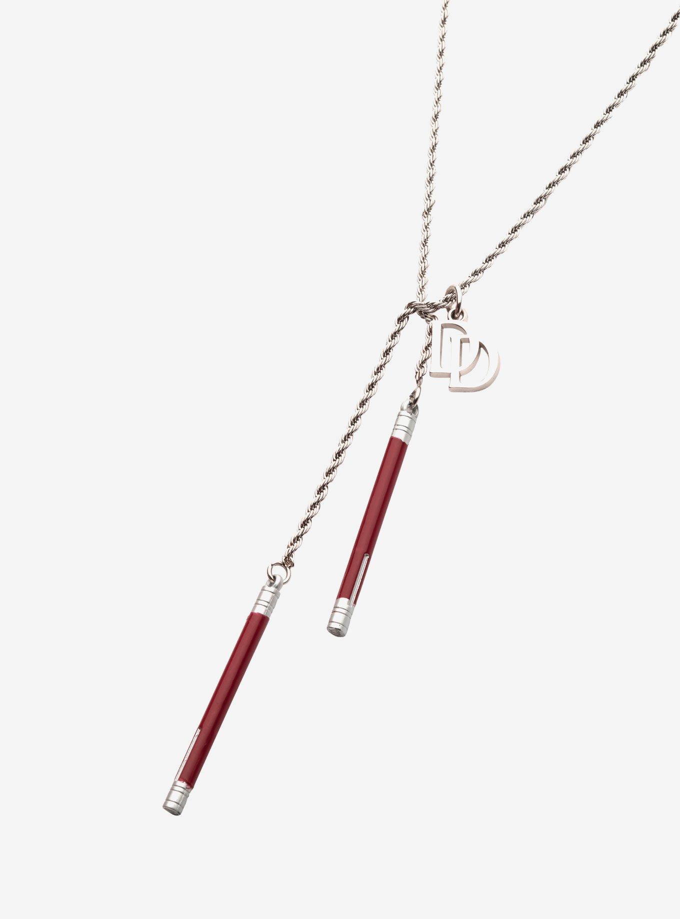 Marvel Daredevil Baton Twist Necklace, , alternate