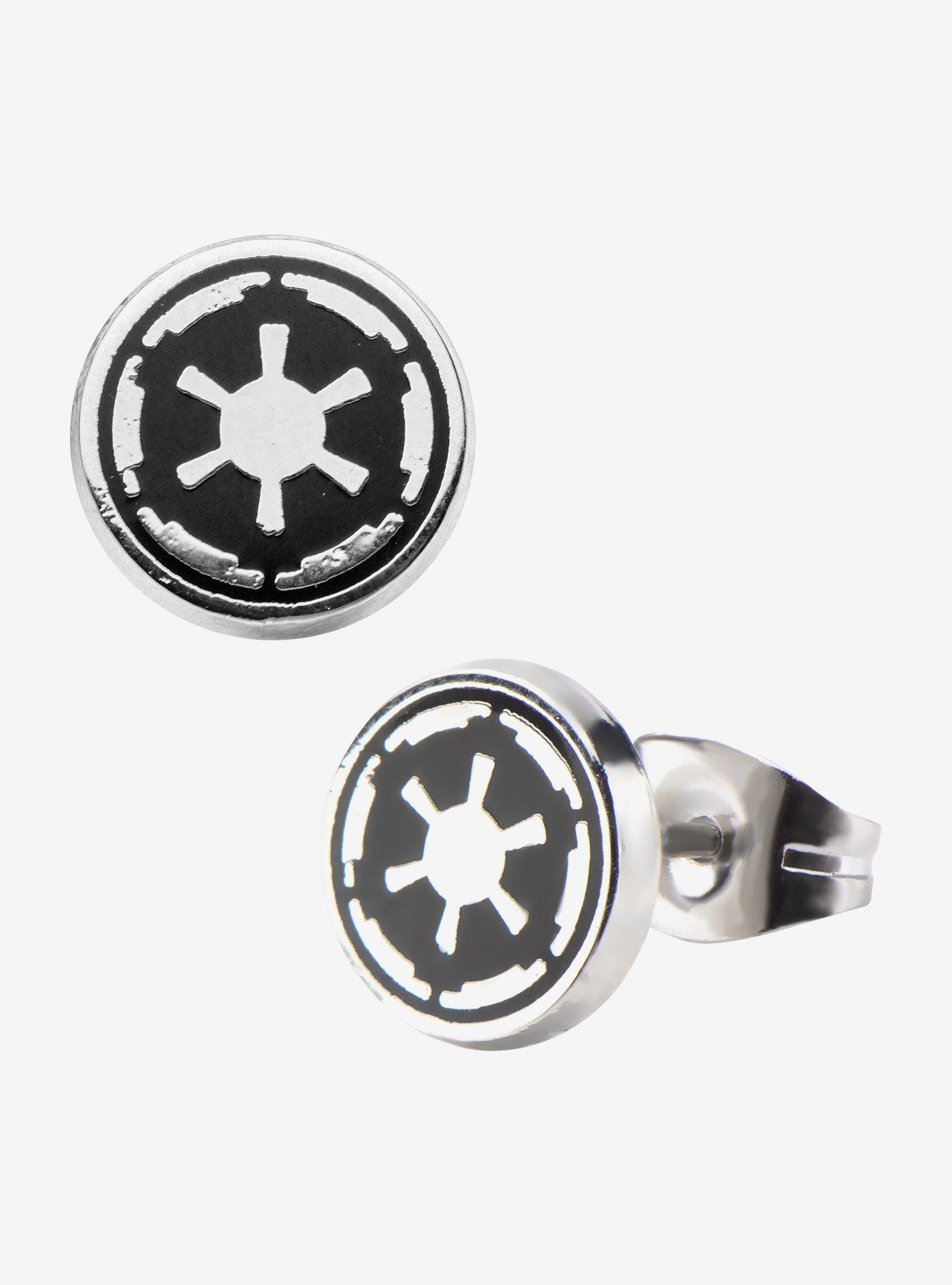 Star Wars Imperial Symbol Stud Earrings, , hi-res