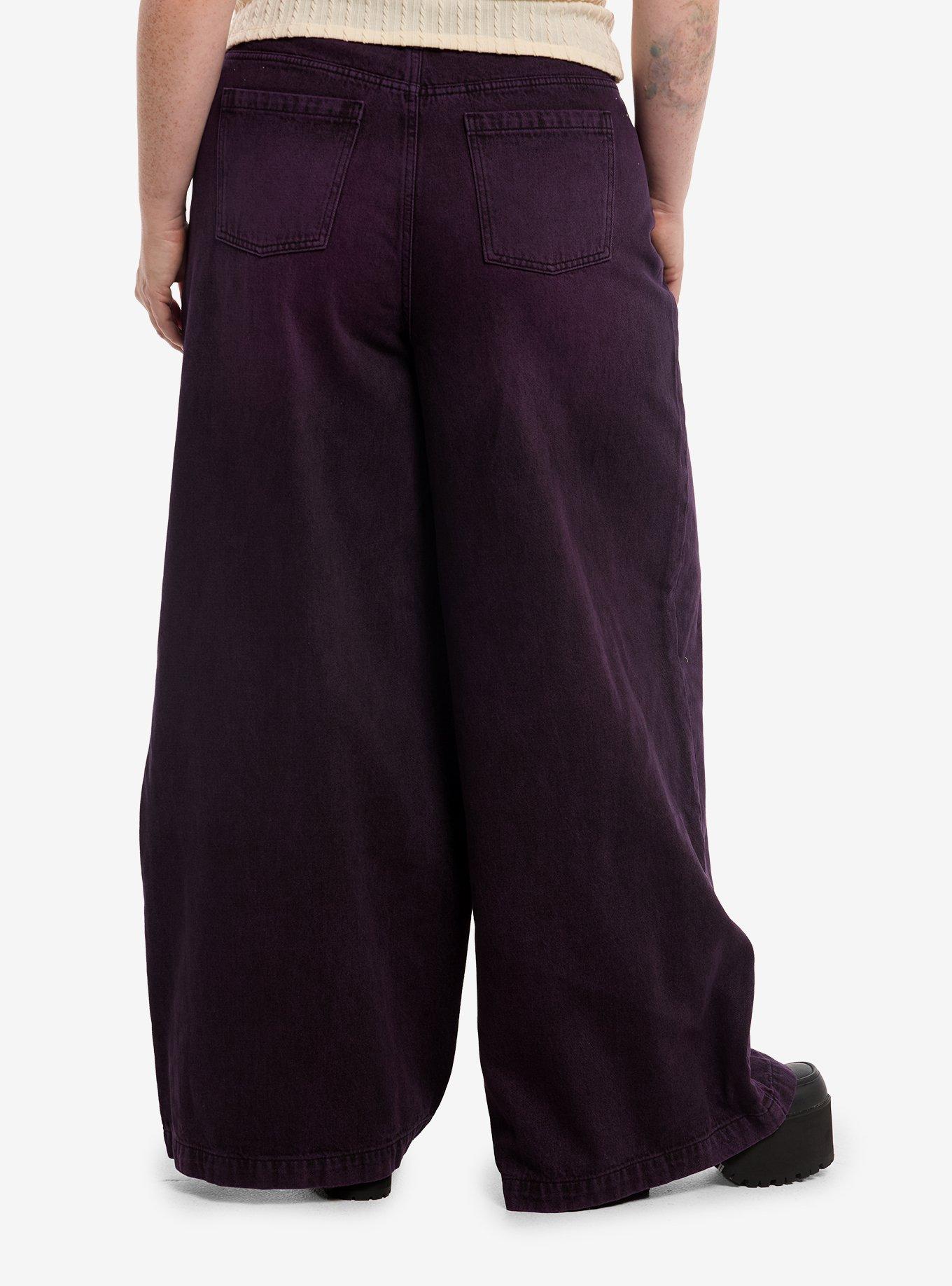 Cosmic Aura Raven Trees Purple Jeans Plus Size, , hi-res