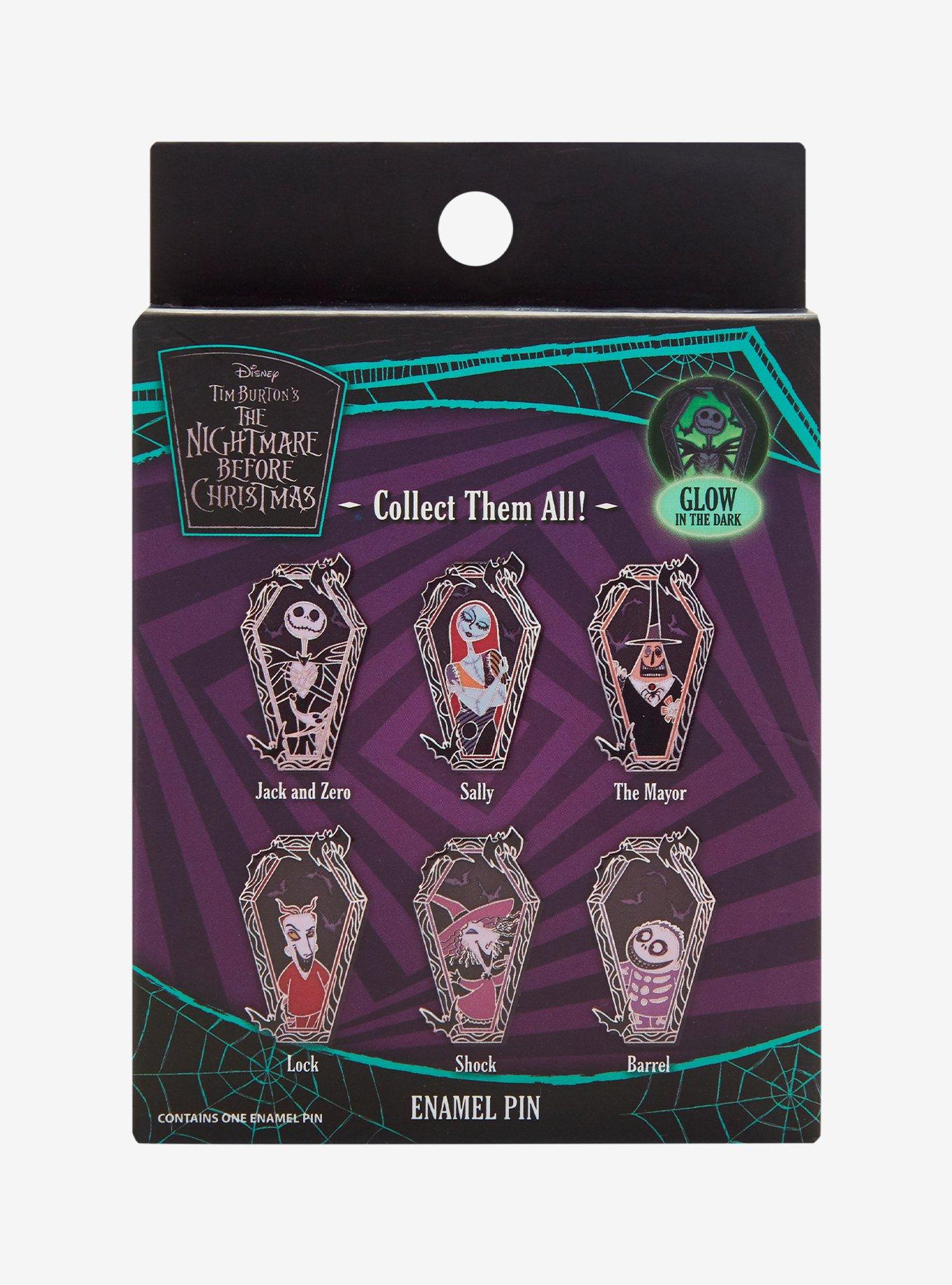 Disney The Nightmare Before Christmas Glow-in-the-Dark Blind Box Enamel Pin - BoxLunch Exclusive, , alternate - view 3