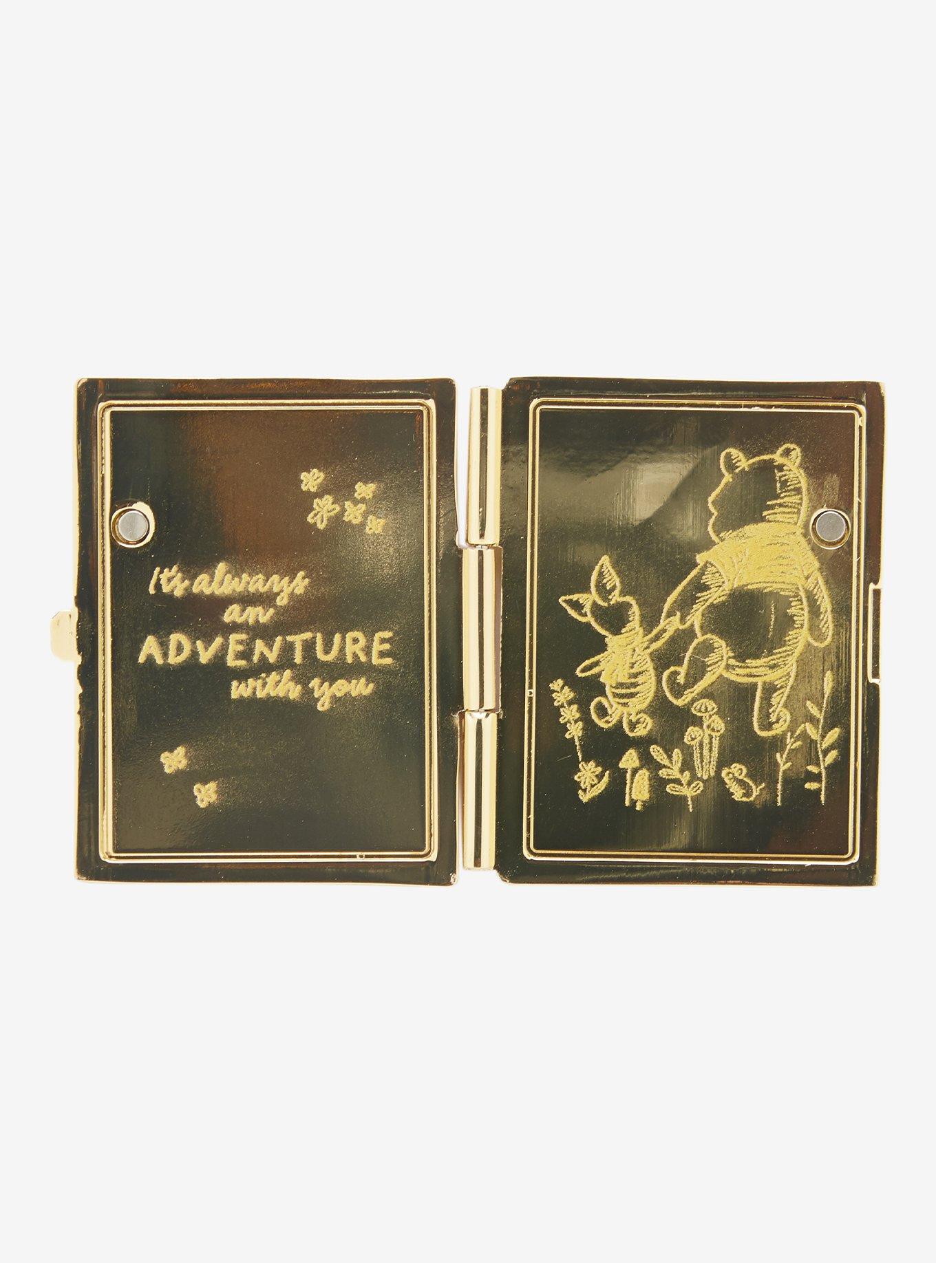 Disney Winnie the Pooh Pooh Bear and Piglet Book Hinged Enamel Pin - BoxLunch Exclusive, , alternate - view 3