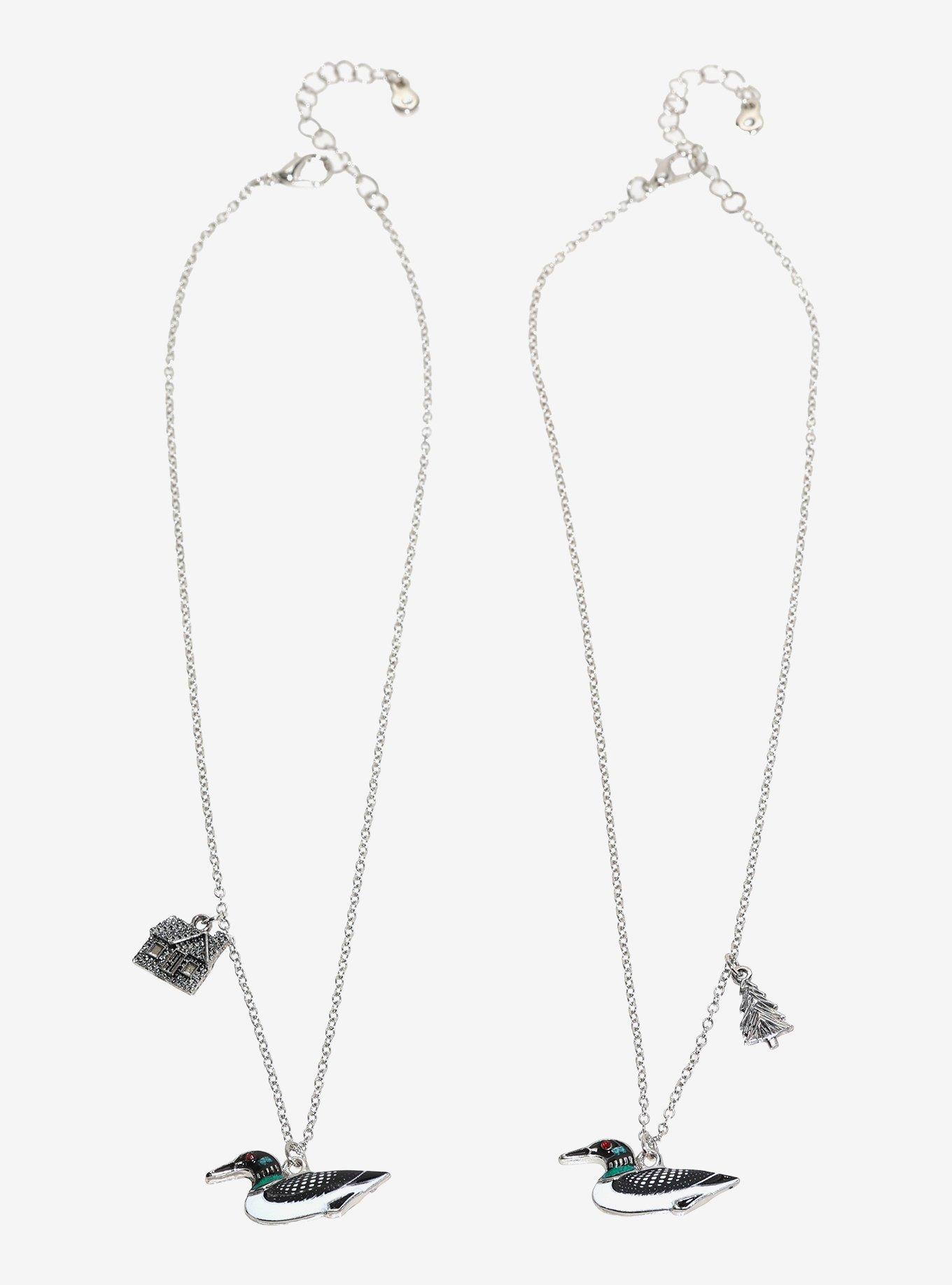 Loon Bird Best Friend Necklace Set, , hi-res