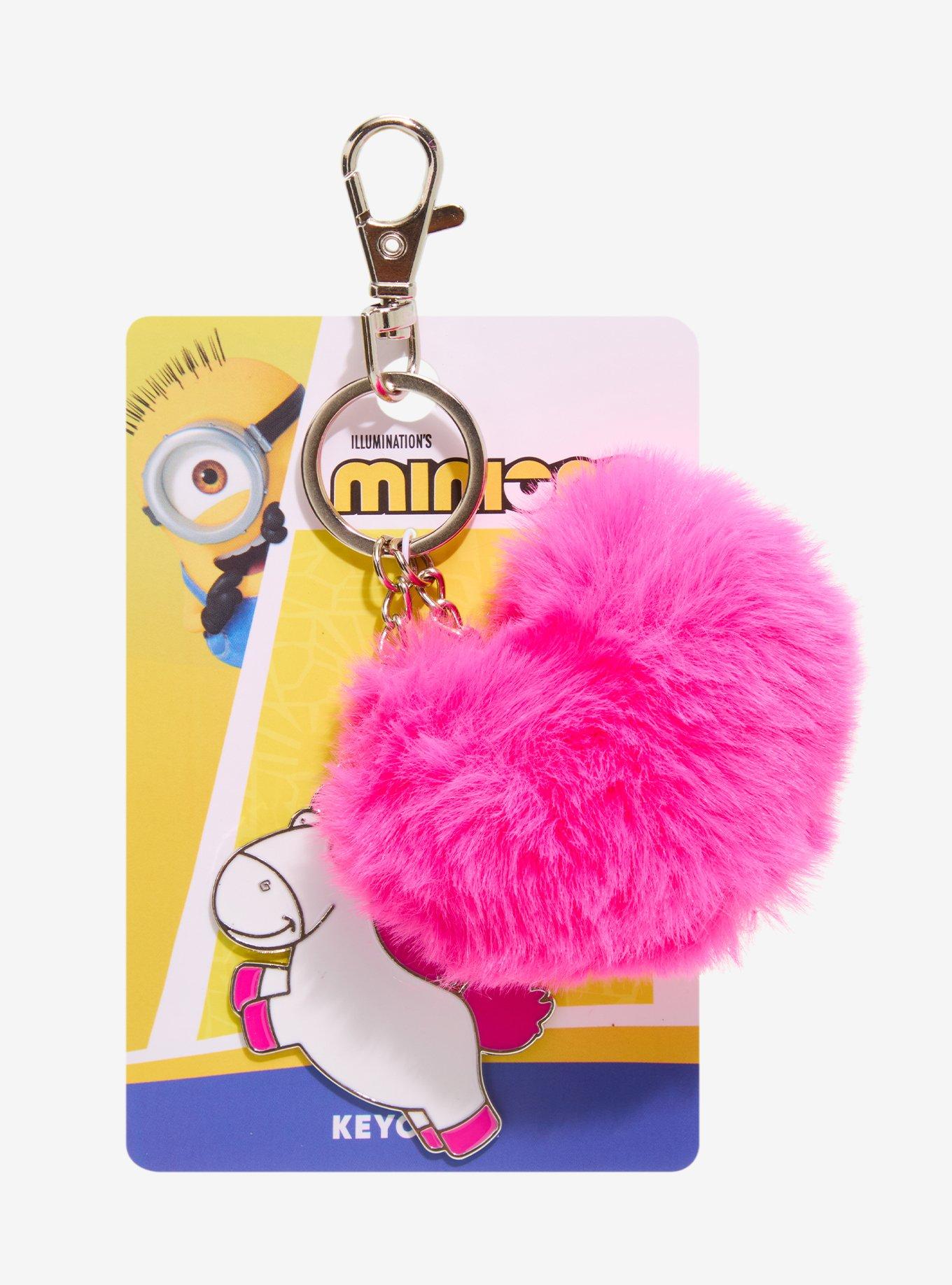 Despicable Me Fluffy Unicorn Multi-Charm Keychain - BoxLunch Exclusive, , alternate - view 3