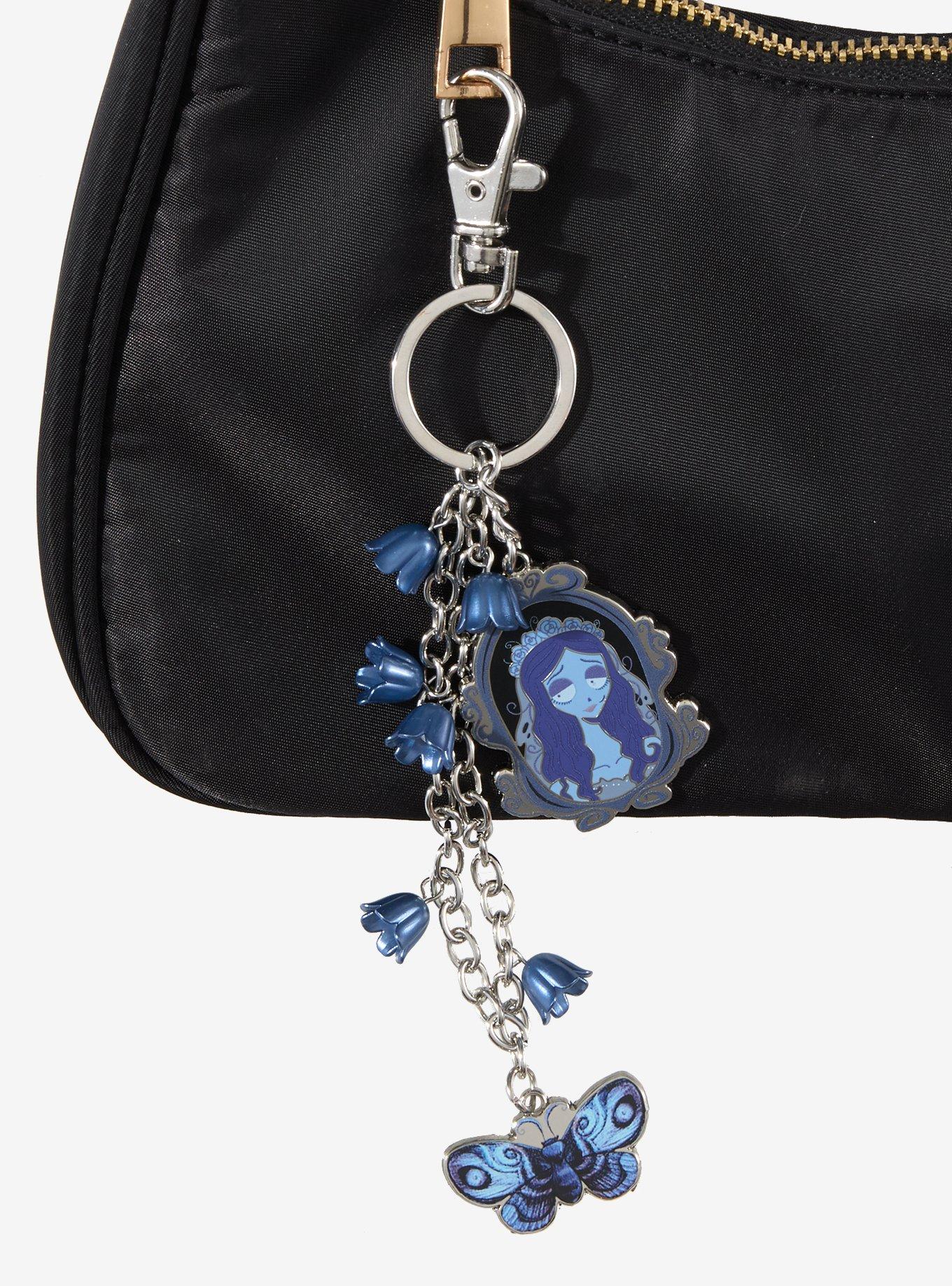 Corpse Bride Emily Butterfly Multi-Charm Keychain - BoxLunch Exclusive