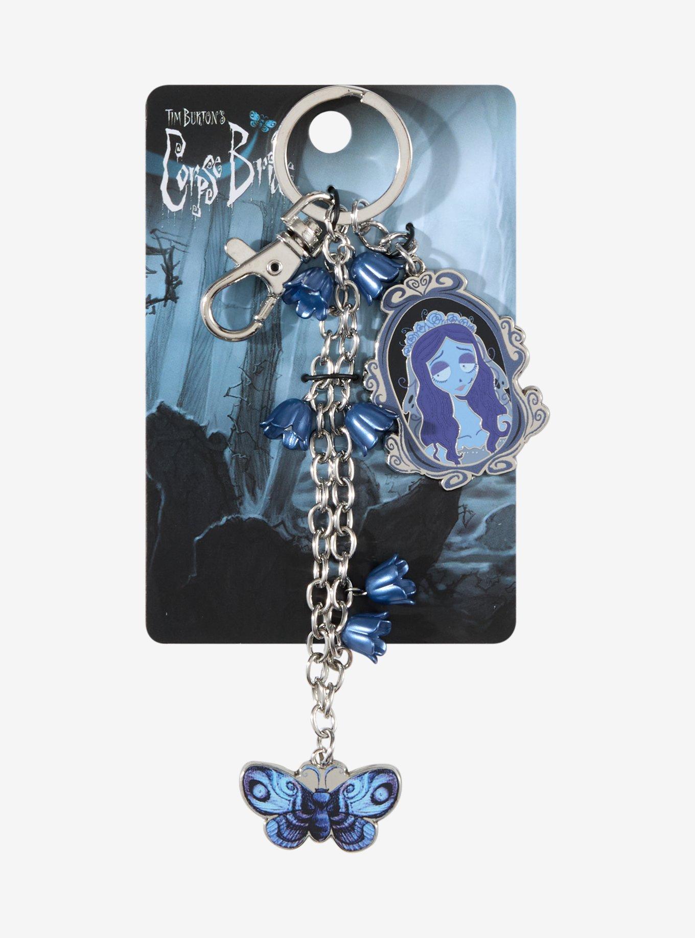 Corpse Bride Emily Butterfly Multi-Charm Keychain - BoxLunch Exclusive, , alternate - view 3
