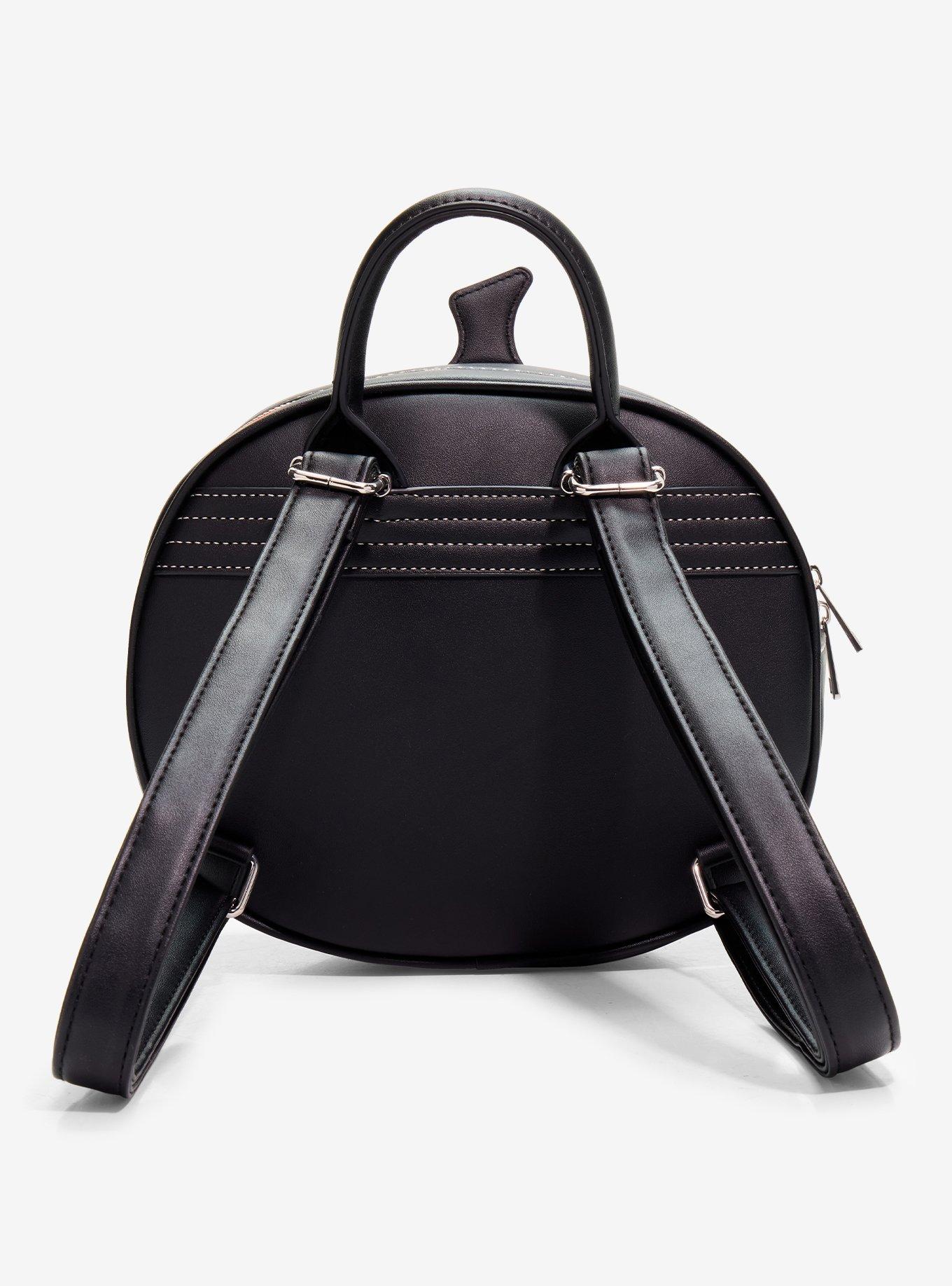 Black Pumpkin Figural Pin Collector Backpack, , alternate - view 3