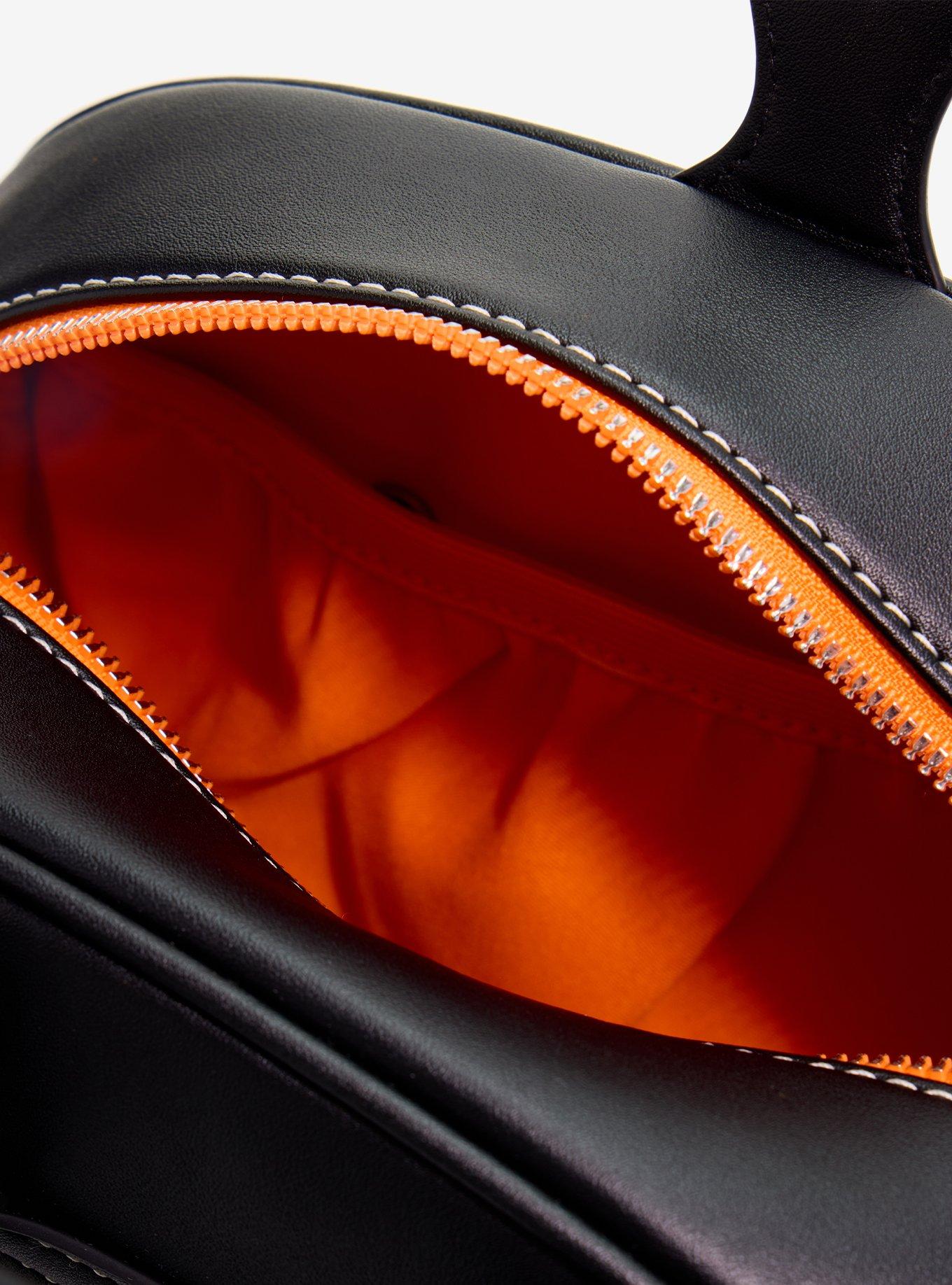 Black Pumpkin Figural Pin Collector Backpack, , alternate - view 4