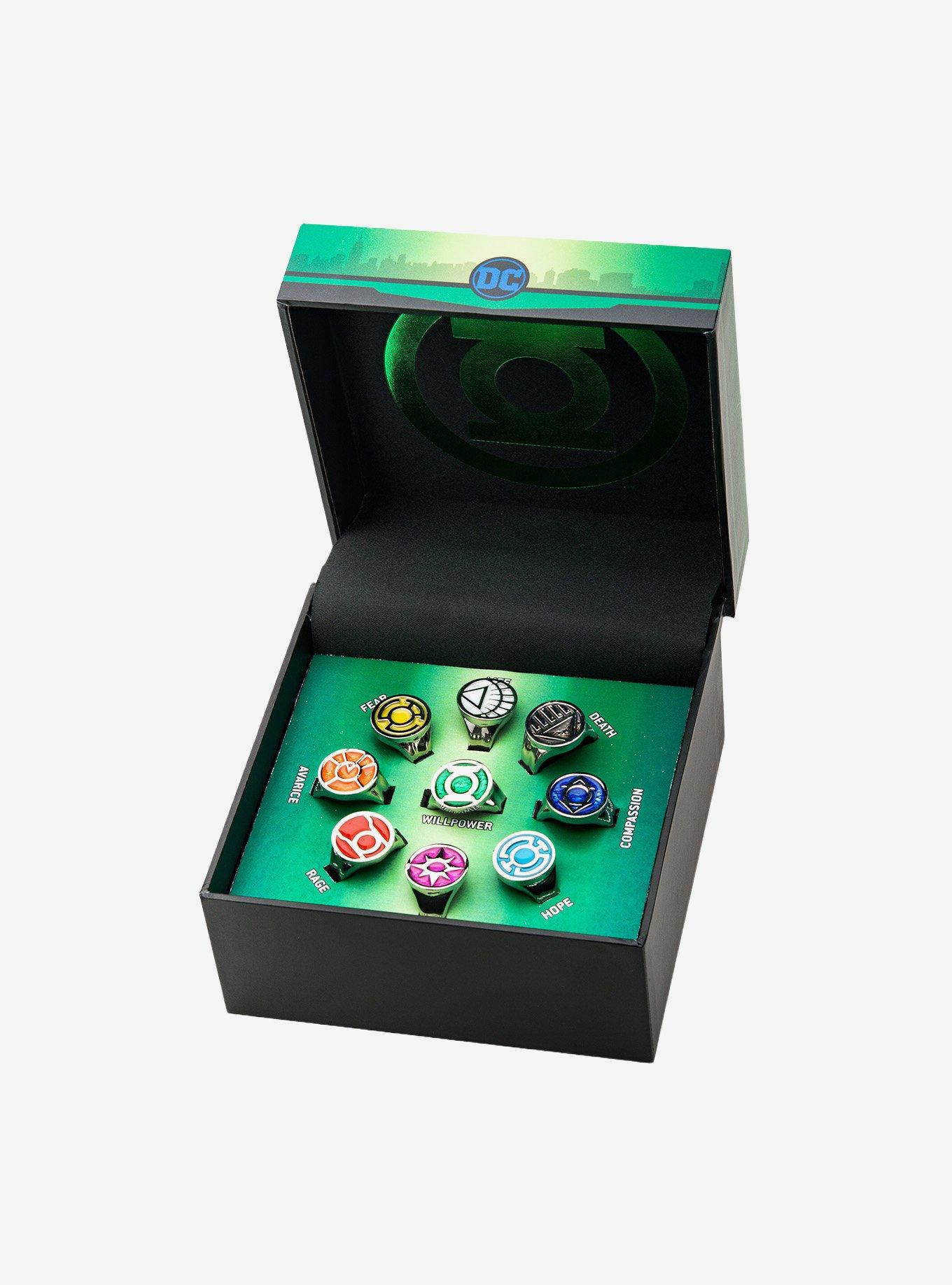 DC Comics Green Lantern Lantern Corps Symbol Ring Set, , alternate