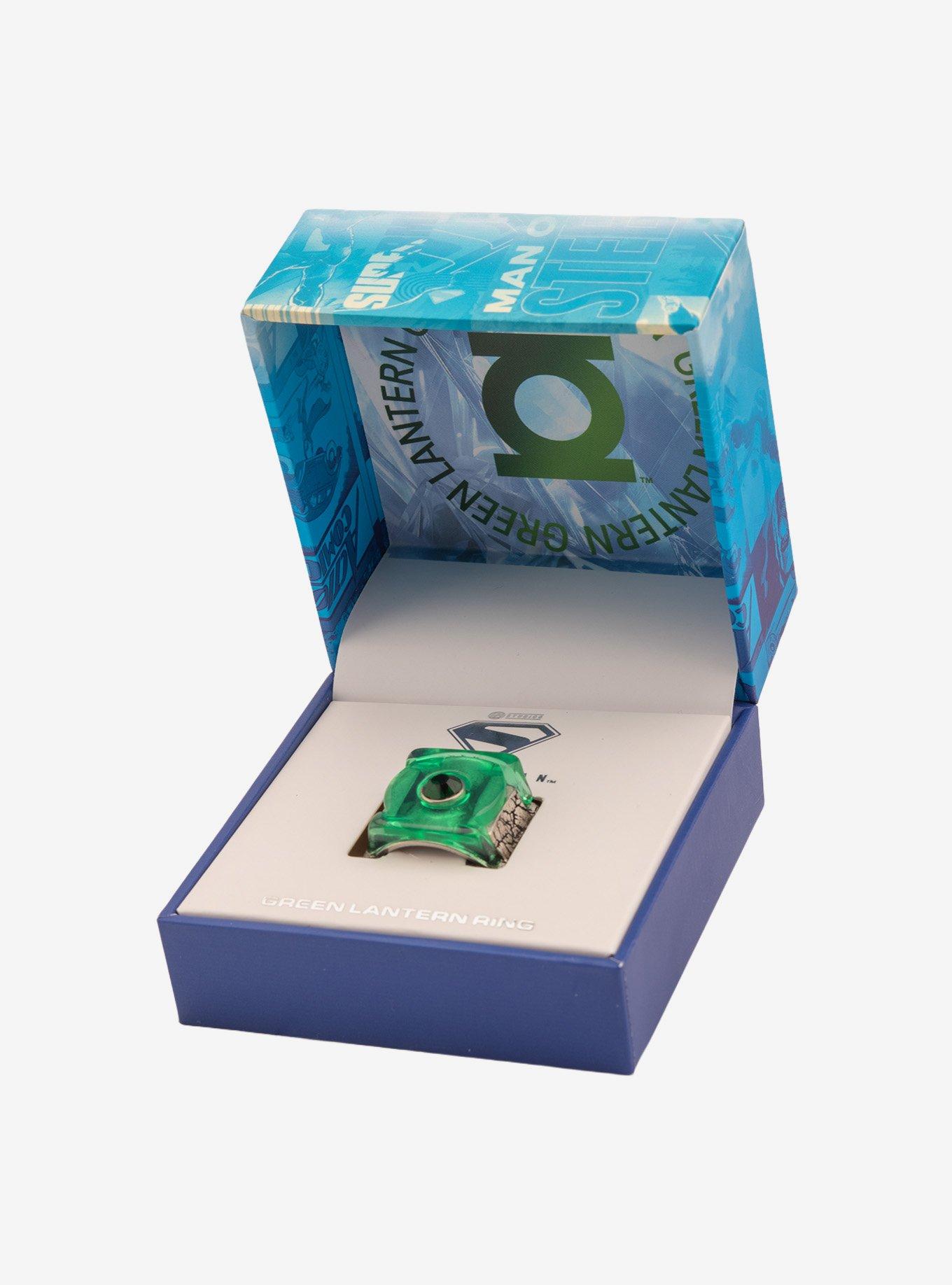 DC Comics Superman Green Lantern Replica Ring Size 9, , alternate