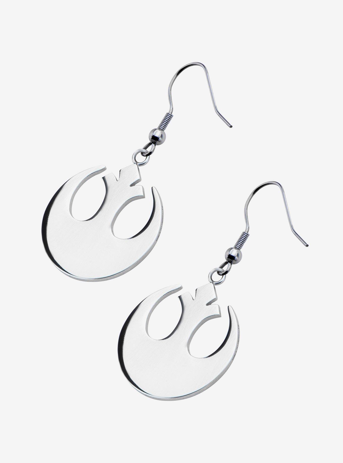 Star Wars Rebel Logo Drop Earrings, , alternate