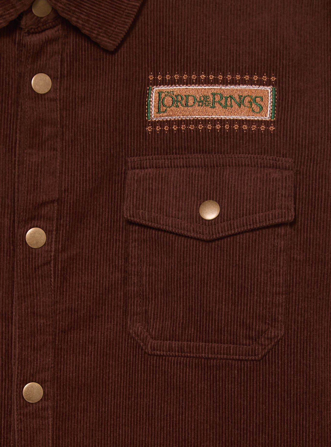 The Lord of The Rings One Ring Corduroy Jacket - BoxLunch Exclusive, BROWN, alternate - view 3