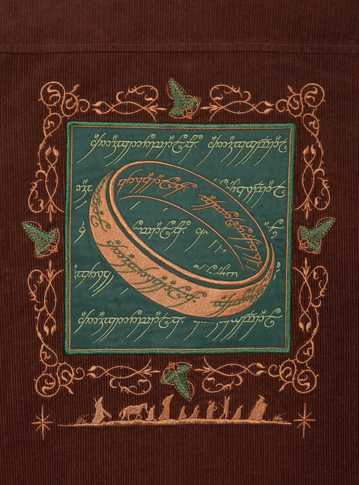 The Lord of The Rings One Ring Corduroy Jacket - BoxLunch Exclusive, BROWN, alternate - view 4