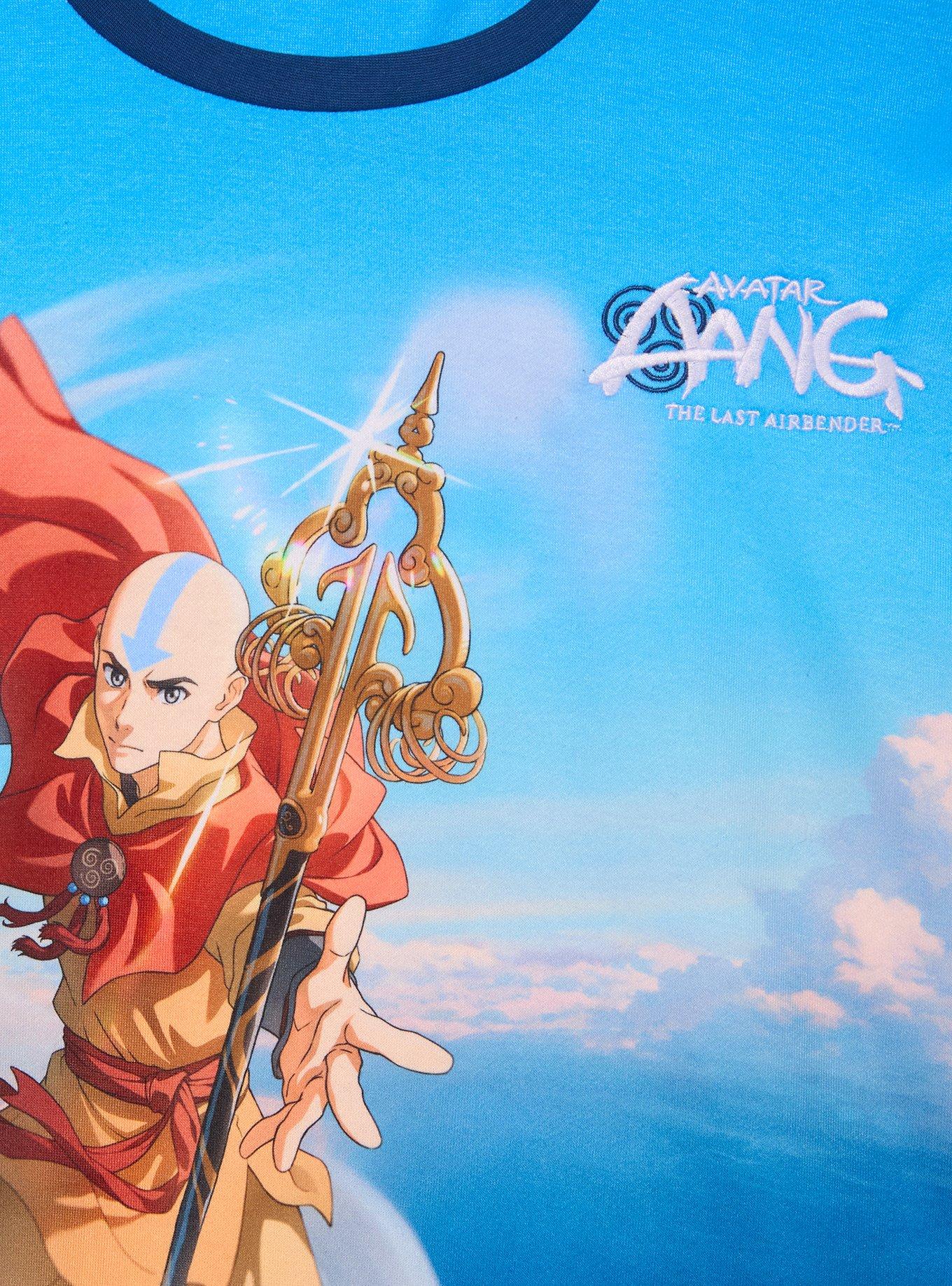 Avatar Aang: The Last Airbender Scenic Crewneck - BoxLunch Exclusive, BLUE, alternate - view 3