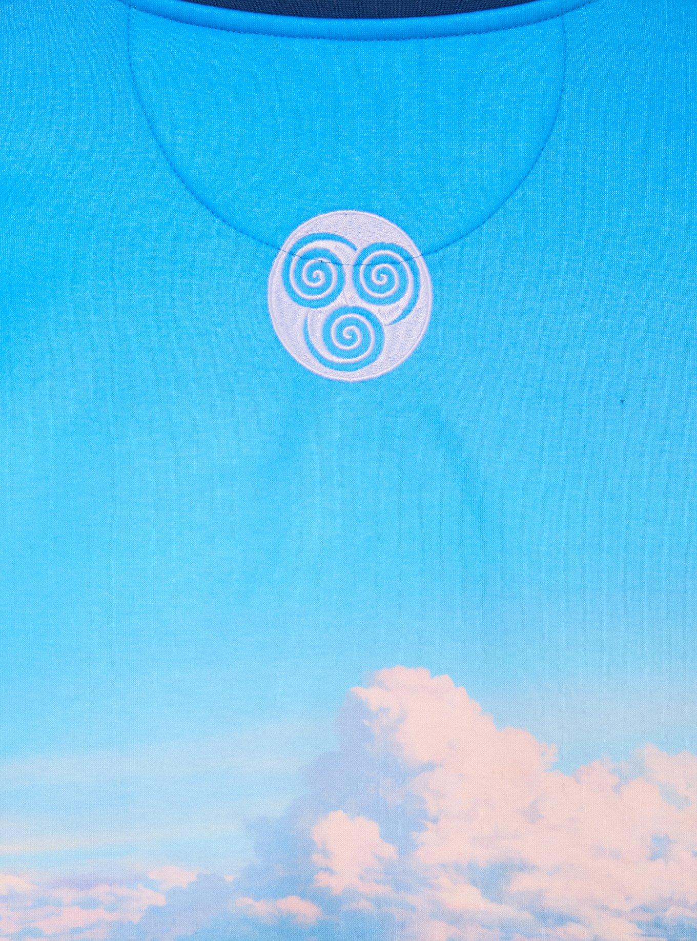 Avatar Aang: The Last Airbender Scenic Crewneck - BoxLunch Exclusive, BLUE, alternate - view 4