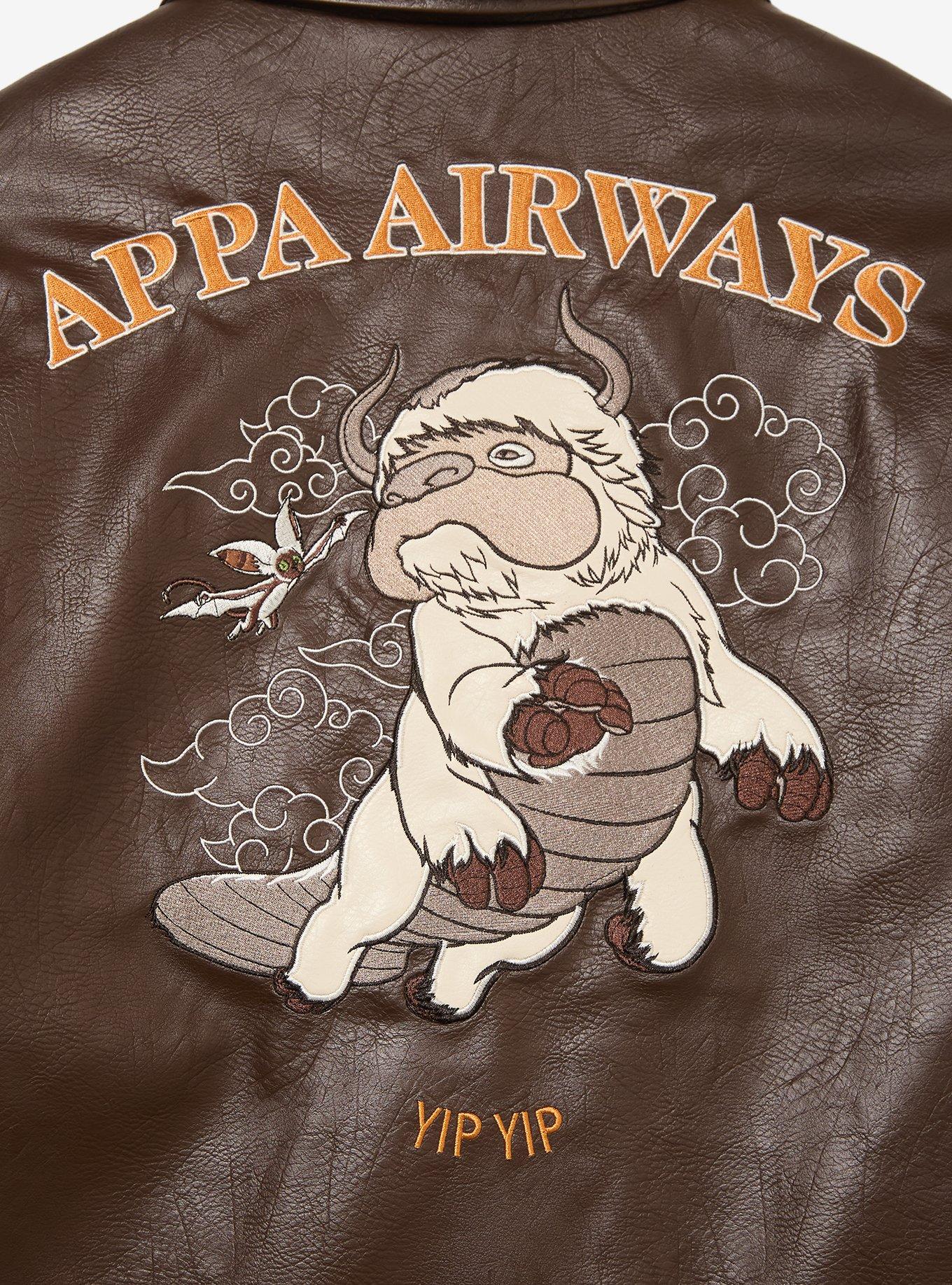 Avatar: The Last Airbender Appa Flight Jacket - BoxLunch Exclusive, BROWN, alternate - view 6