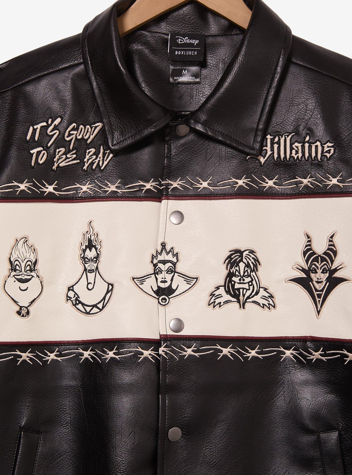 Disney Villains It&rsquo;s Good to Be Bad Faux Leather Jacket - BoxLunch Exclusive, BLACK, alternate - view 3