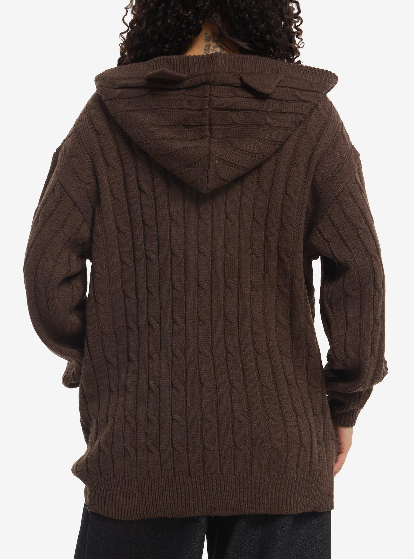 Mofusand Halloween Cable Knit Girls Cardigan, MULTI, alternate - view 3