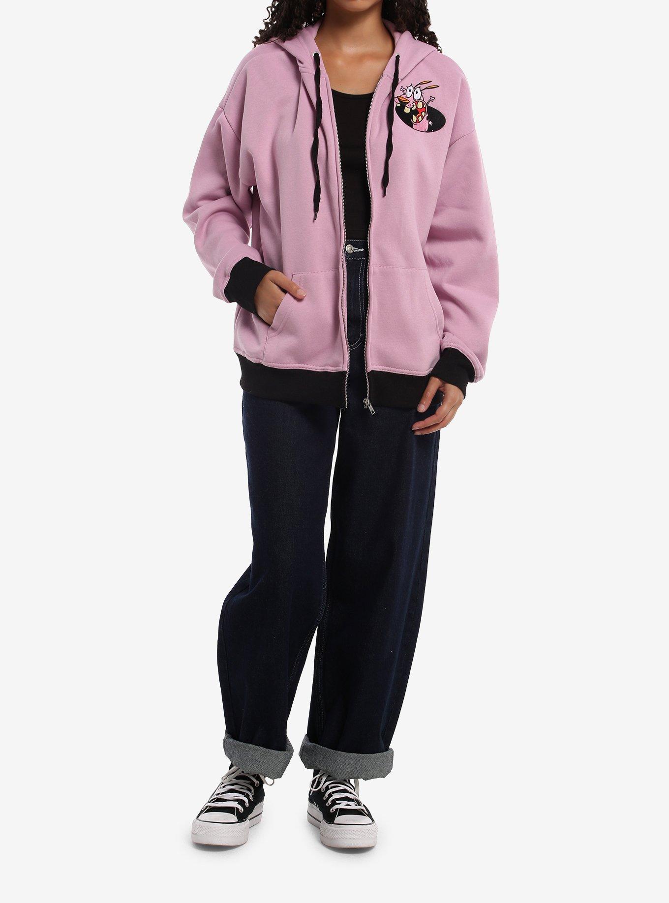 Courage The Cowardly Dog Figural Girls Hoodie, MULTI, alternate - view 3