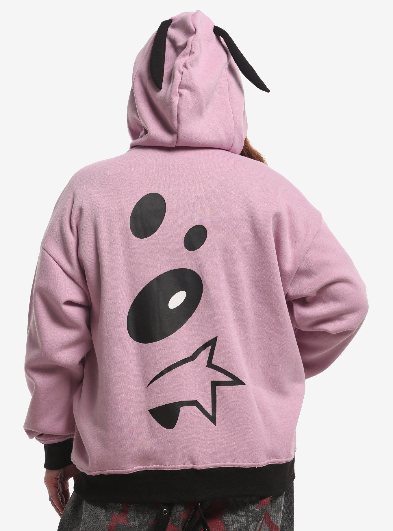 Courage The Cowardly Dog Figural Girls Hoodie Plus Size, , hi-res
