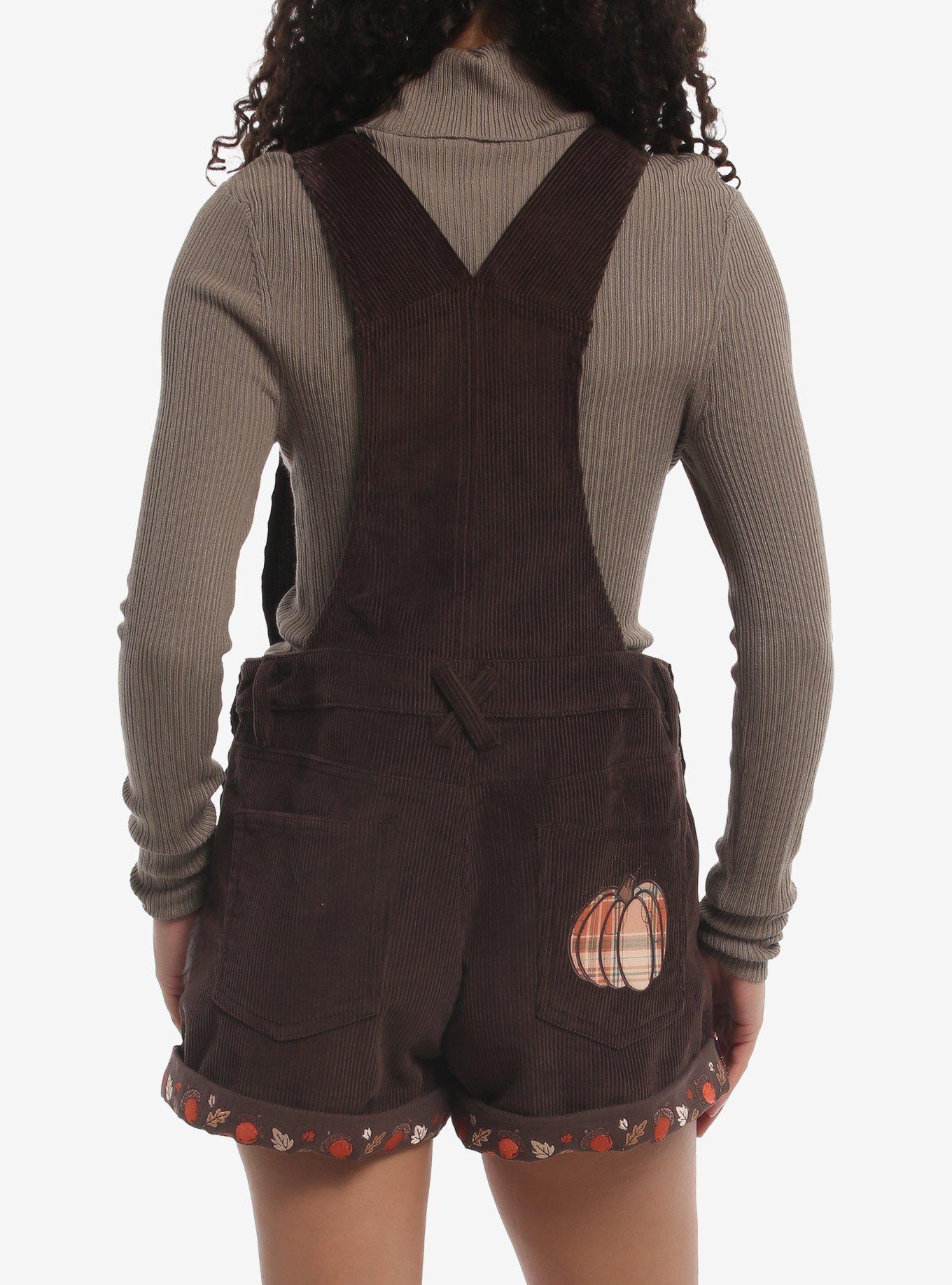 Disney Chip 'N' Dale Embroidered Corduroy Shortalls, , alternate - view 3