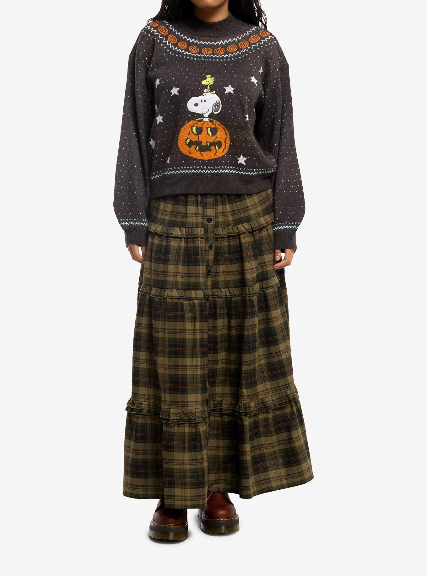 Peanuts Halloween Snoopy & Woodstock Vintage Girls Sweater, , hi-res