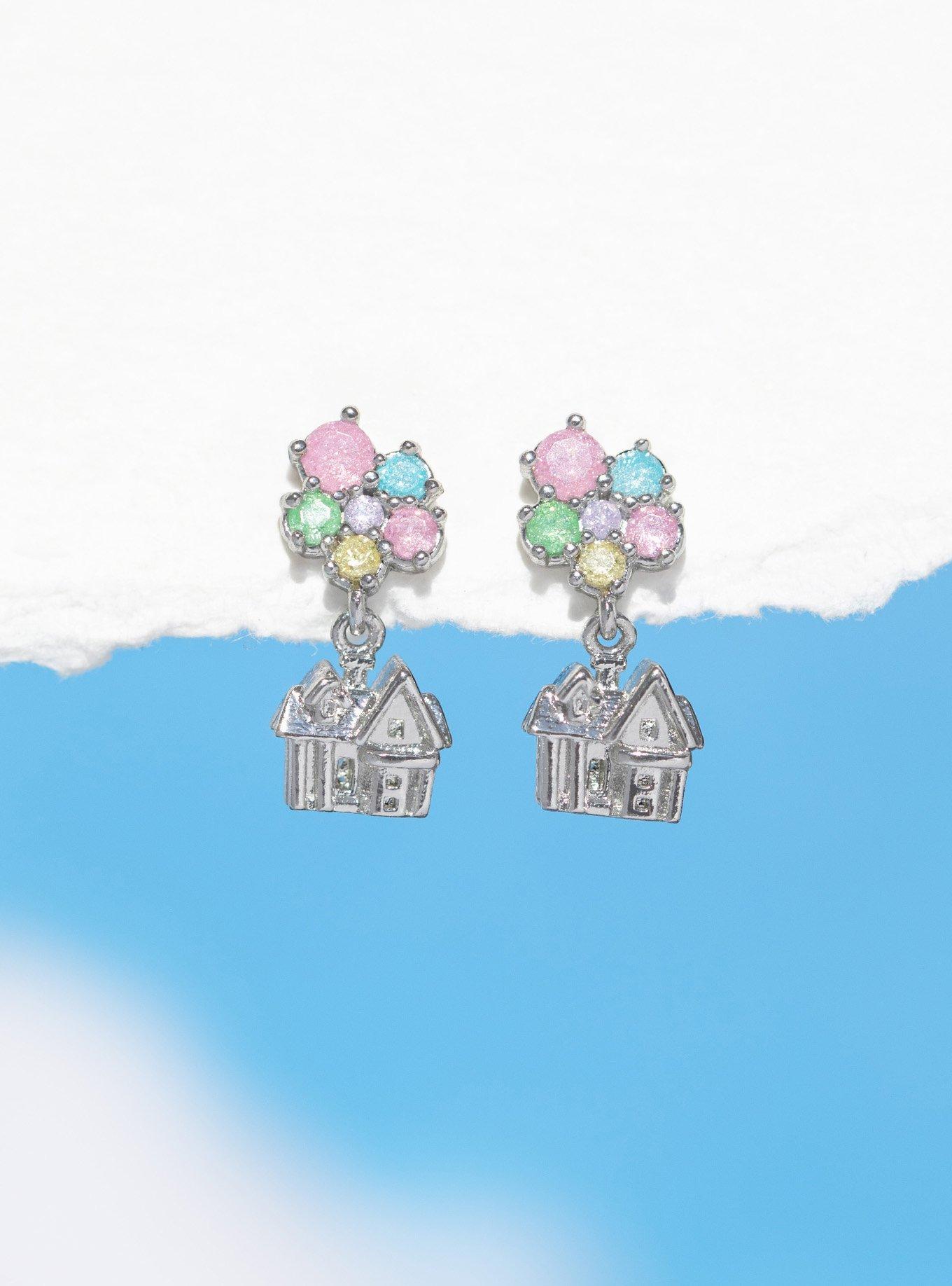 Girls Crew Disney Pixar Up Balloon House Dangle Charm Earrings - BoxLunch Exclusive, , alternate