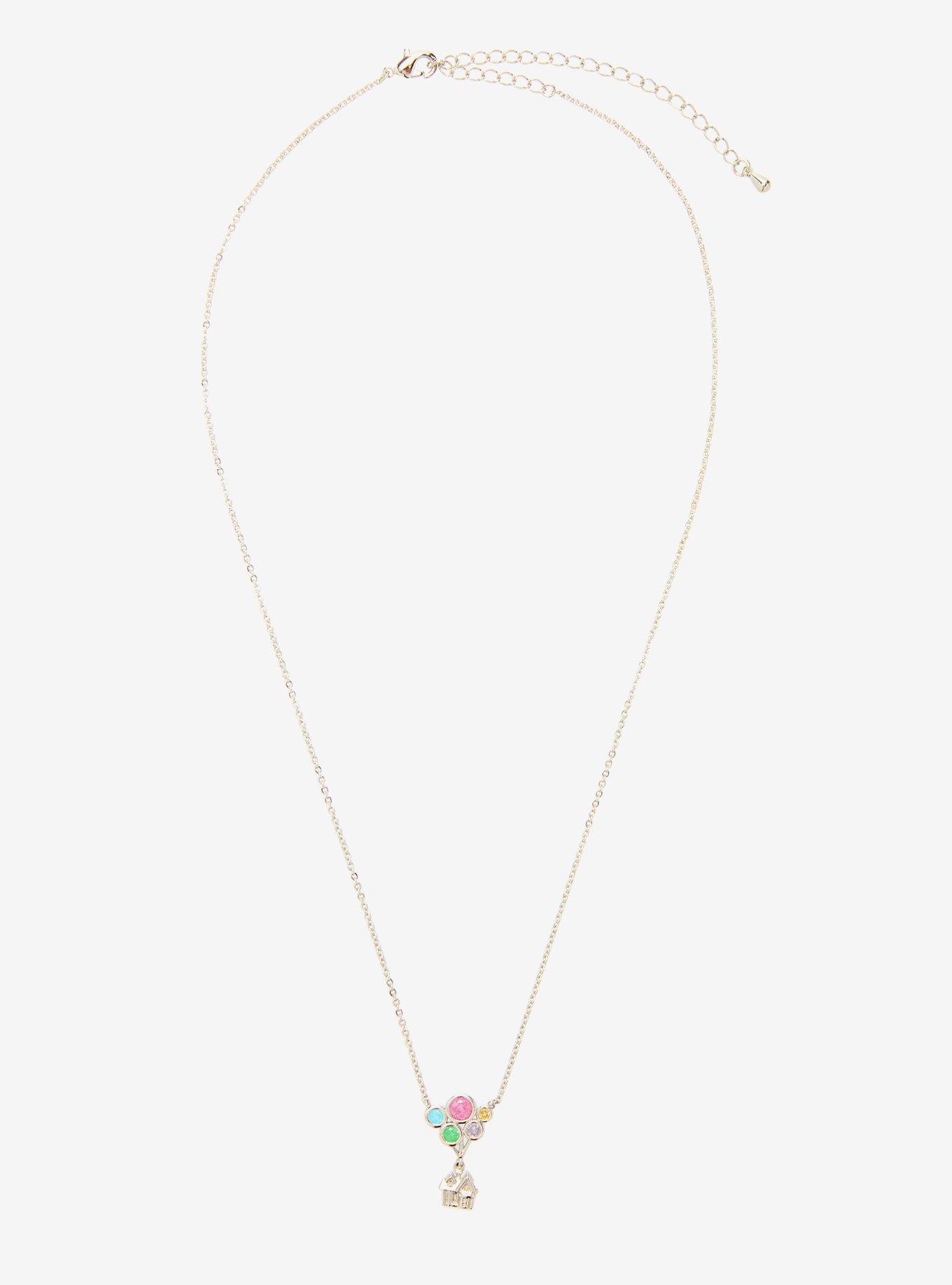 Girls Crew Disney Pixar Up Balloon House Charm Necklace - BoxLunch Exclusive, , hi-res