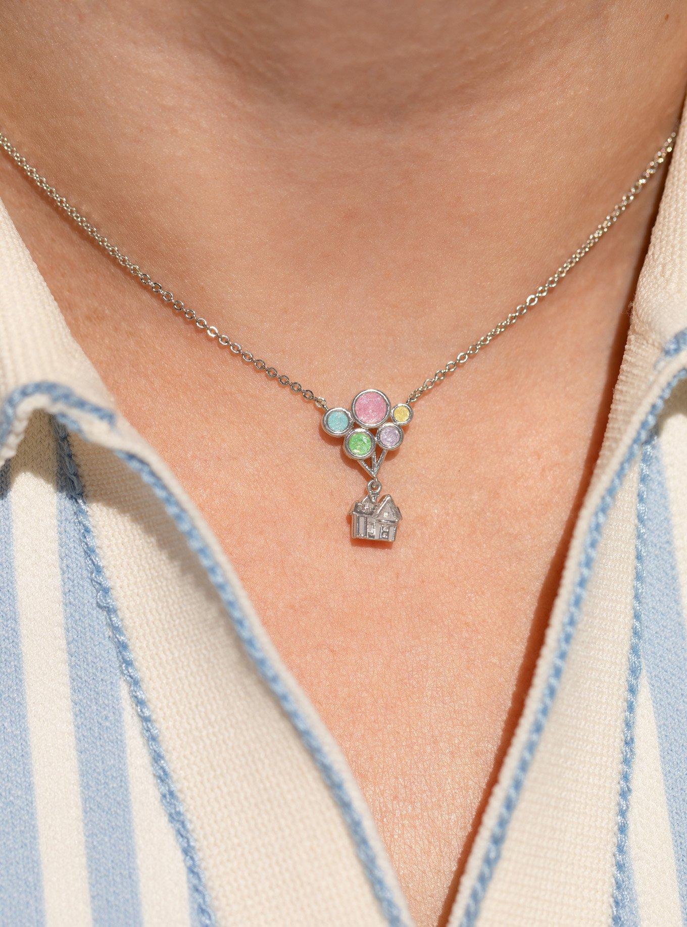 Girls Crew Disney Pixar Up Balloon House Charm Necklace - BoxLunch Exclusive, , alternate