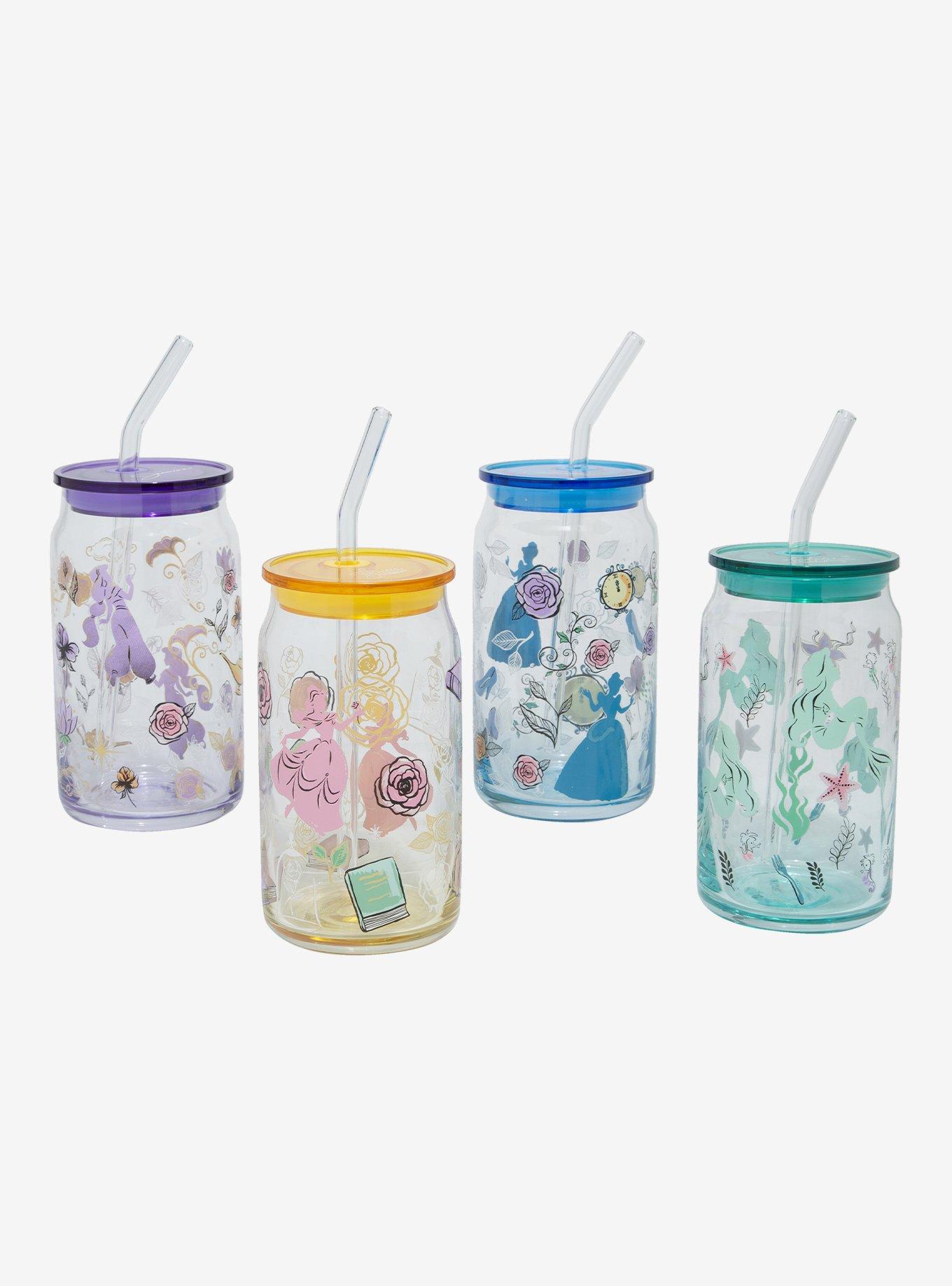 Disney Princess Illustrated Glass Cup Set, , hi-res