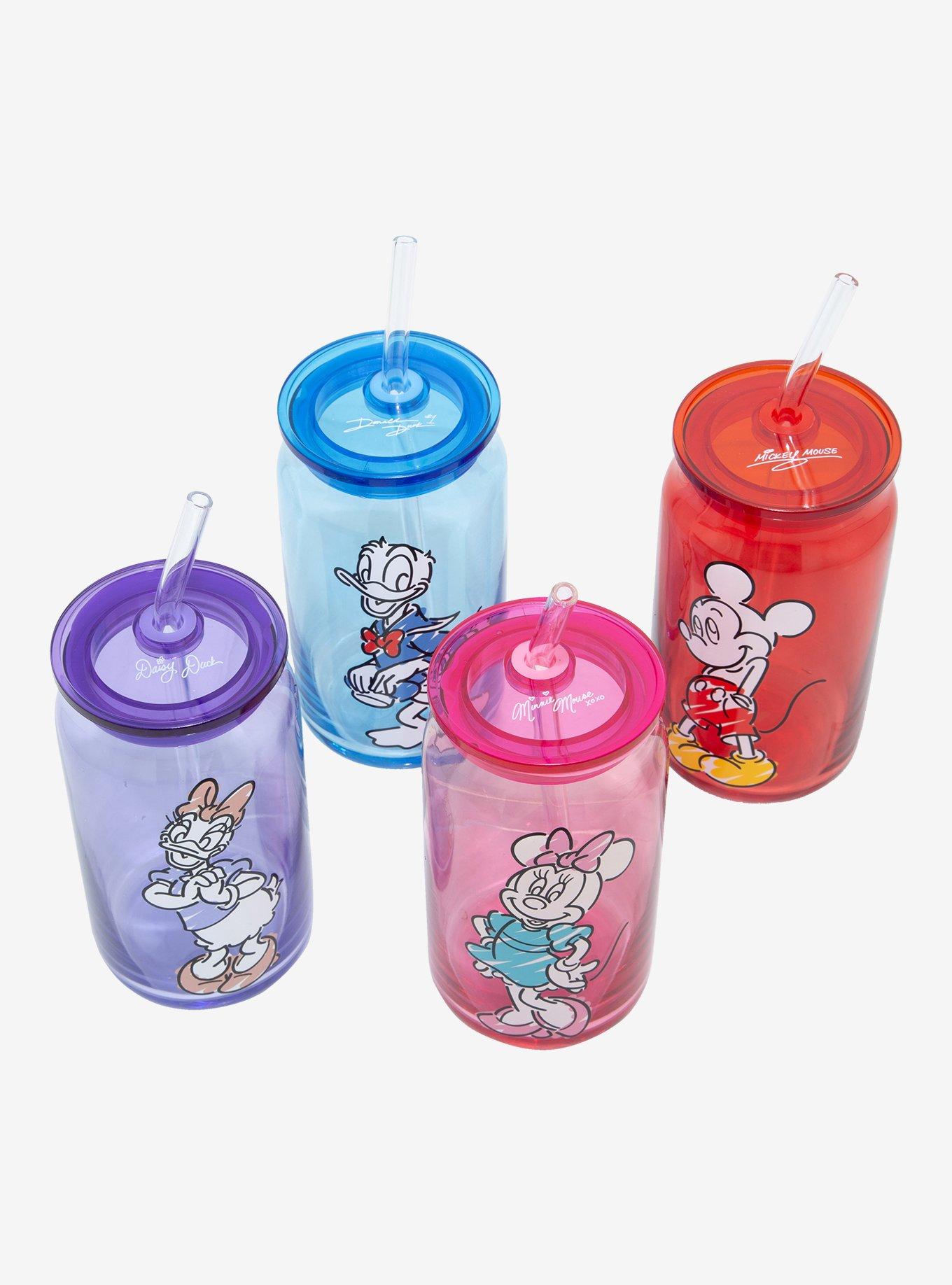Disney Mickey and Friends Sketched Glass Cup Set, , alternate