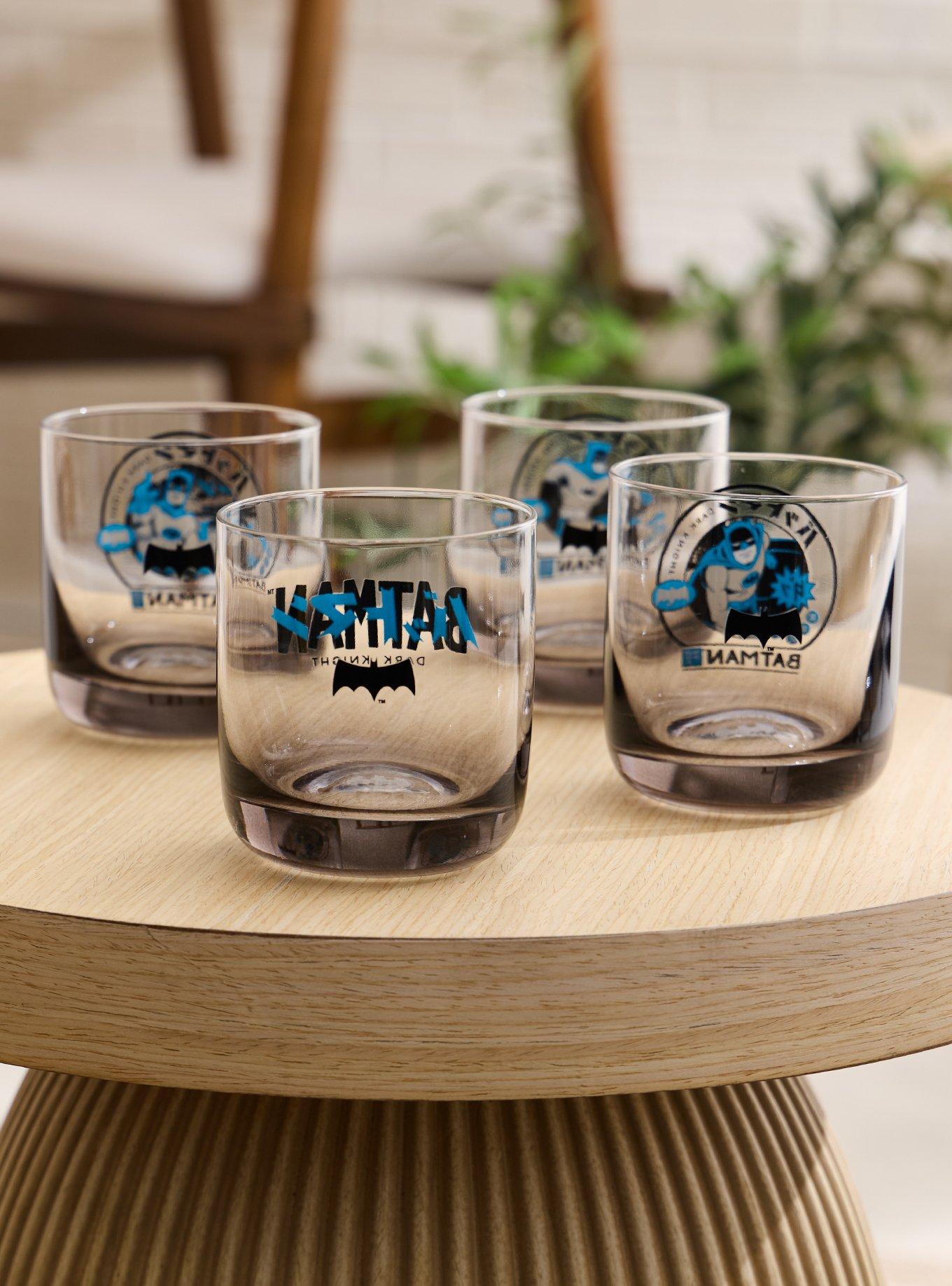 DC Comics Batman Japanese Lettering Glass Cup Set, , hi-res