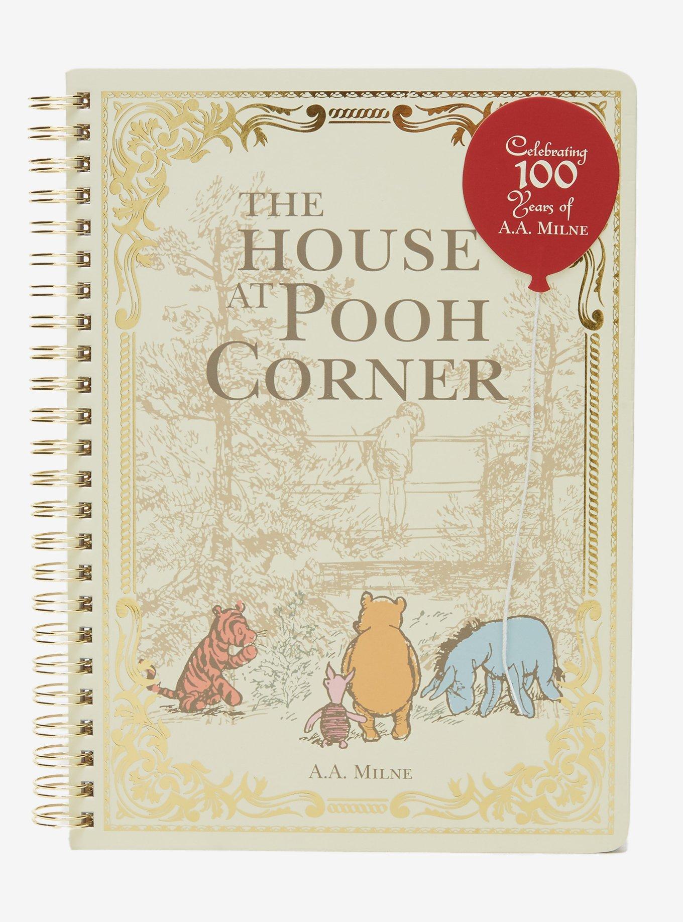The House At Pooh Corner Book Cover Spiral Notebook, , hi-res