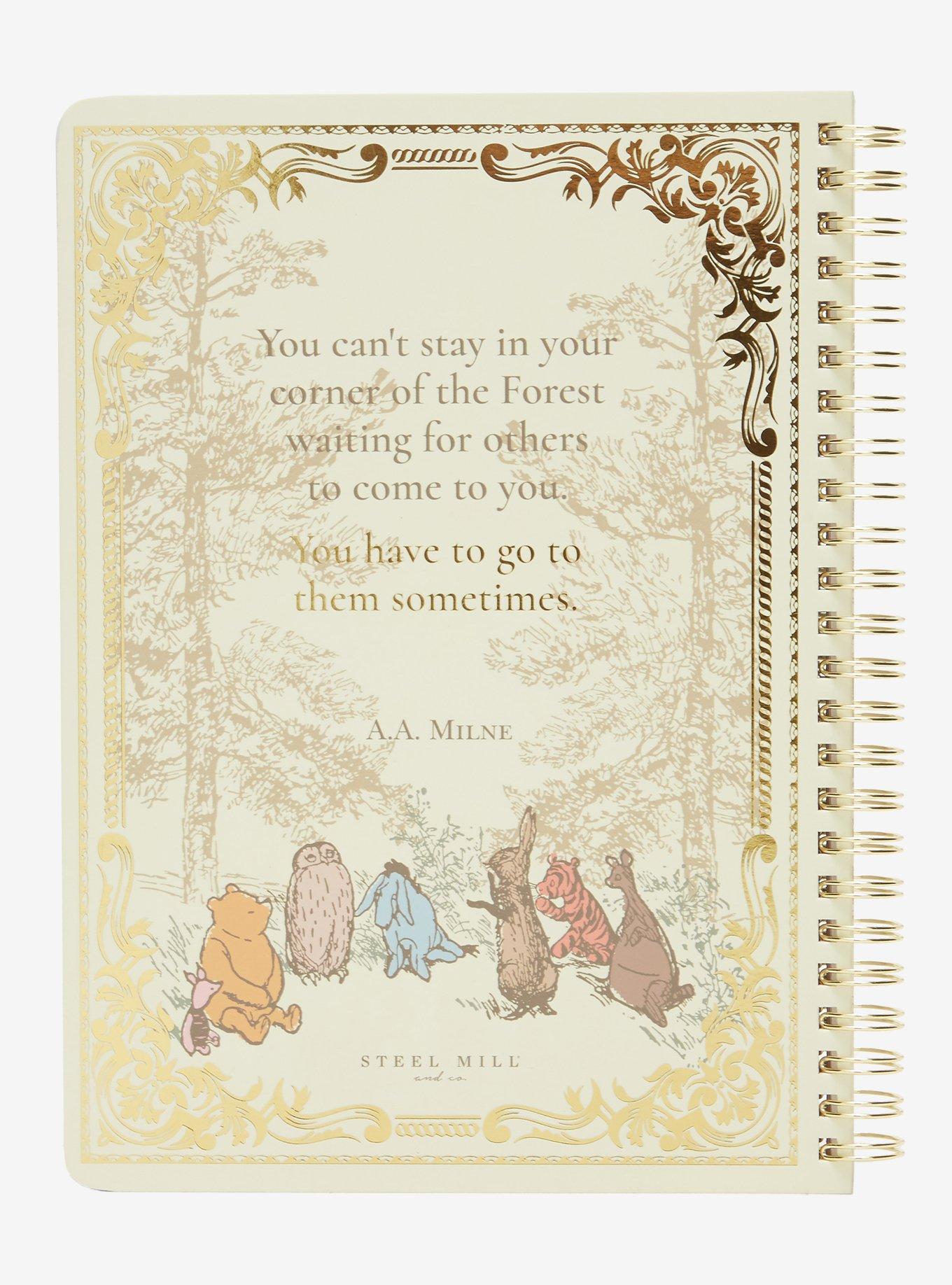 The House At Pooh Corner Book Cover Spiral Notebook, , alternate