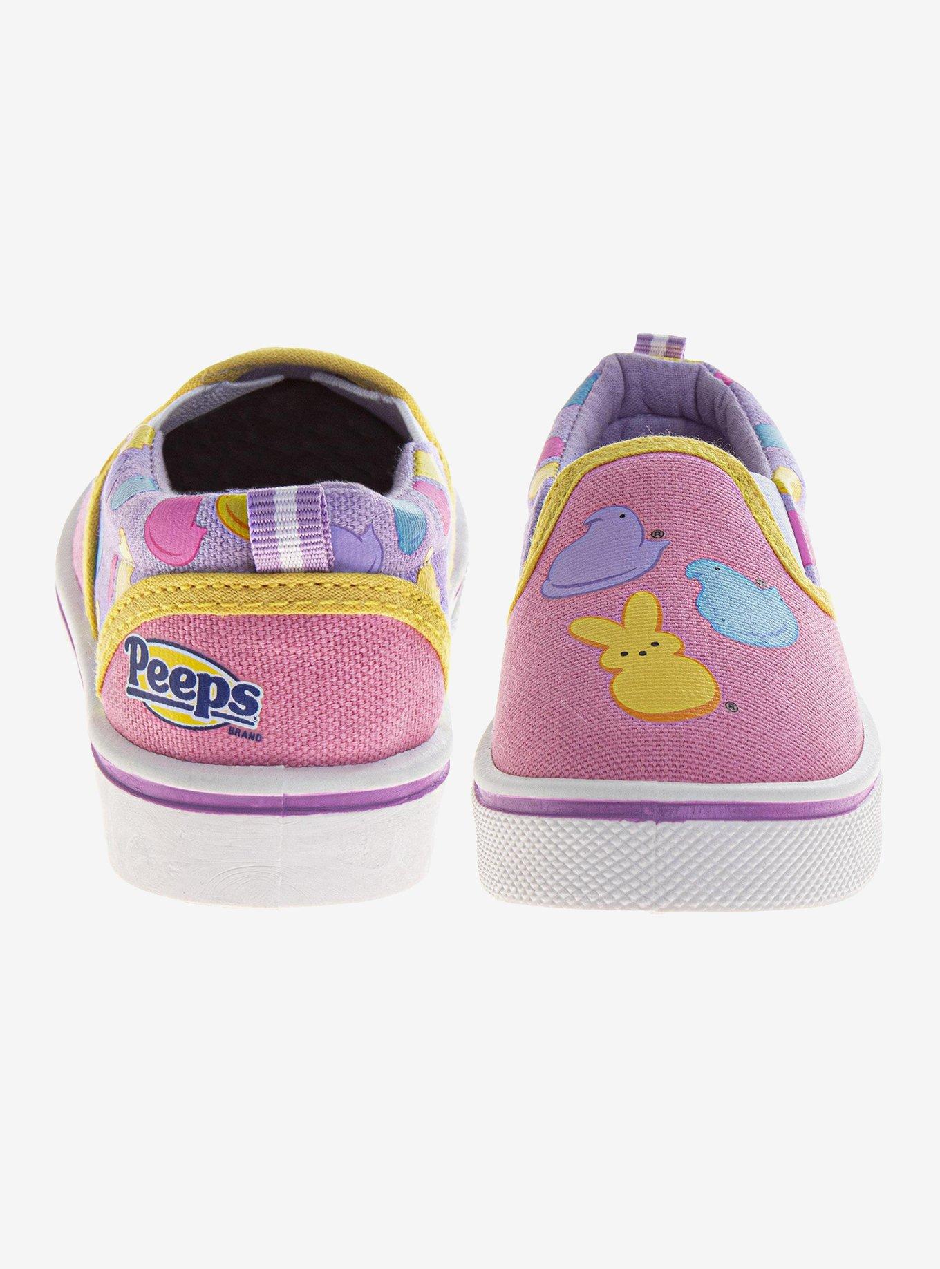 Peeps Canvas Girls Lace-Up Sneakers, PINK, alternate