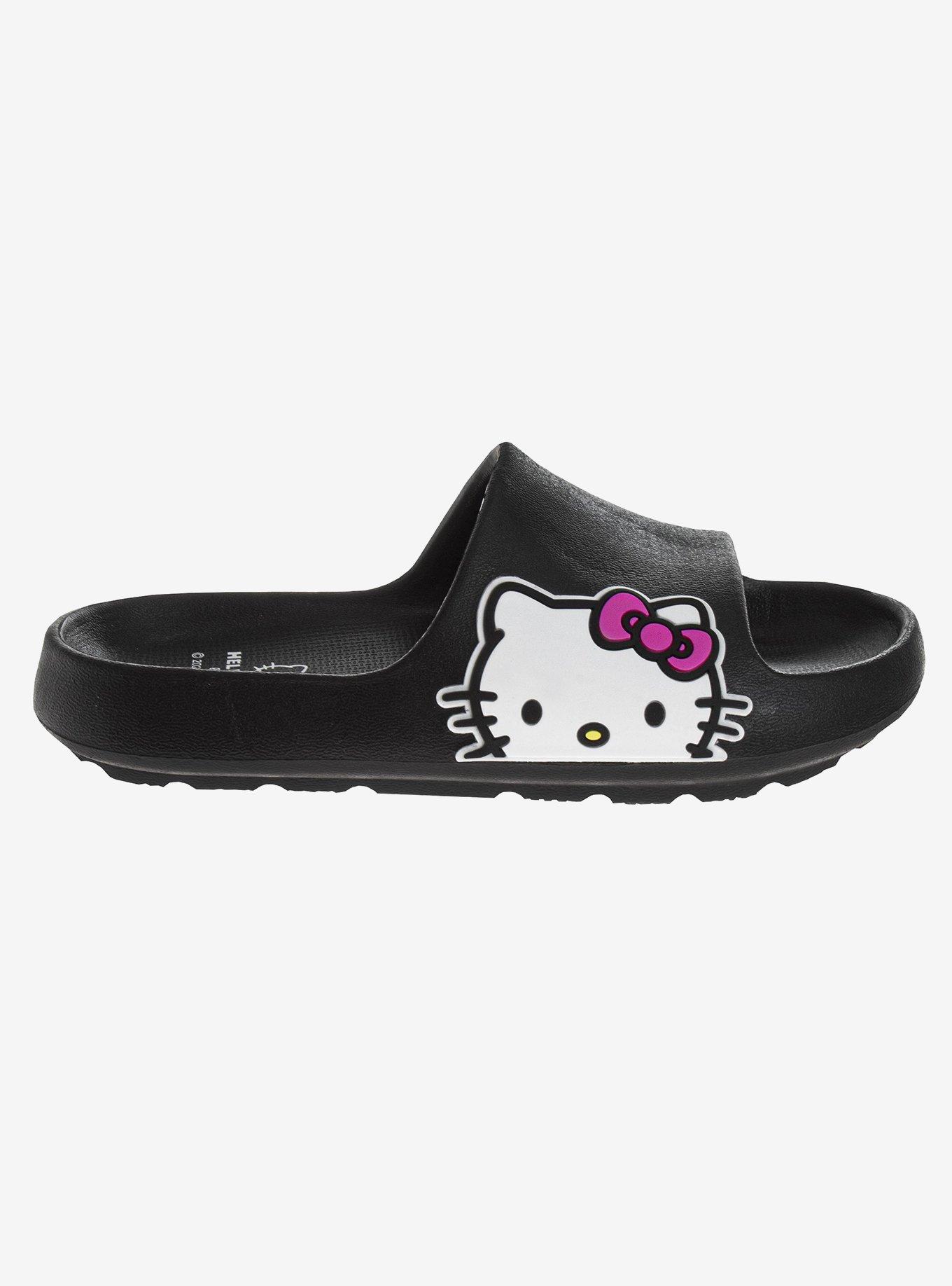 Hello Kitty Girls Slip-On Slides Black, , hi-res