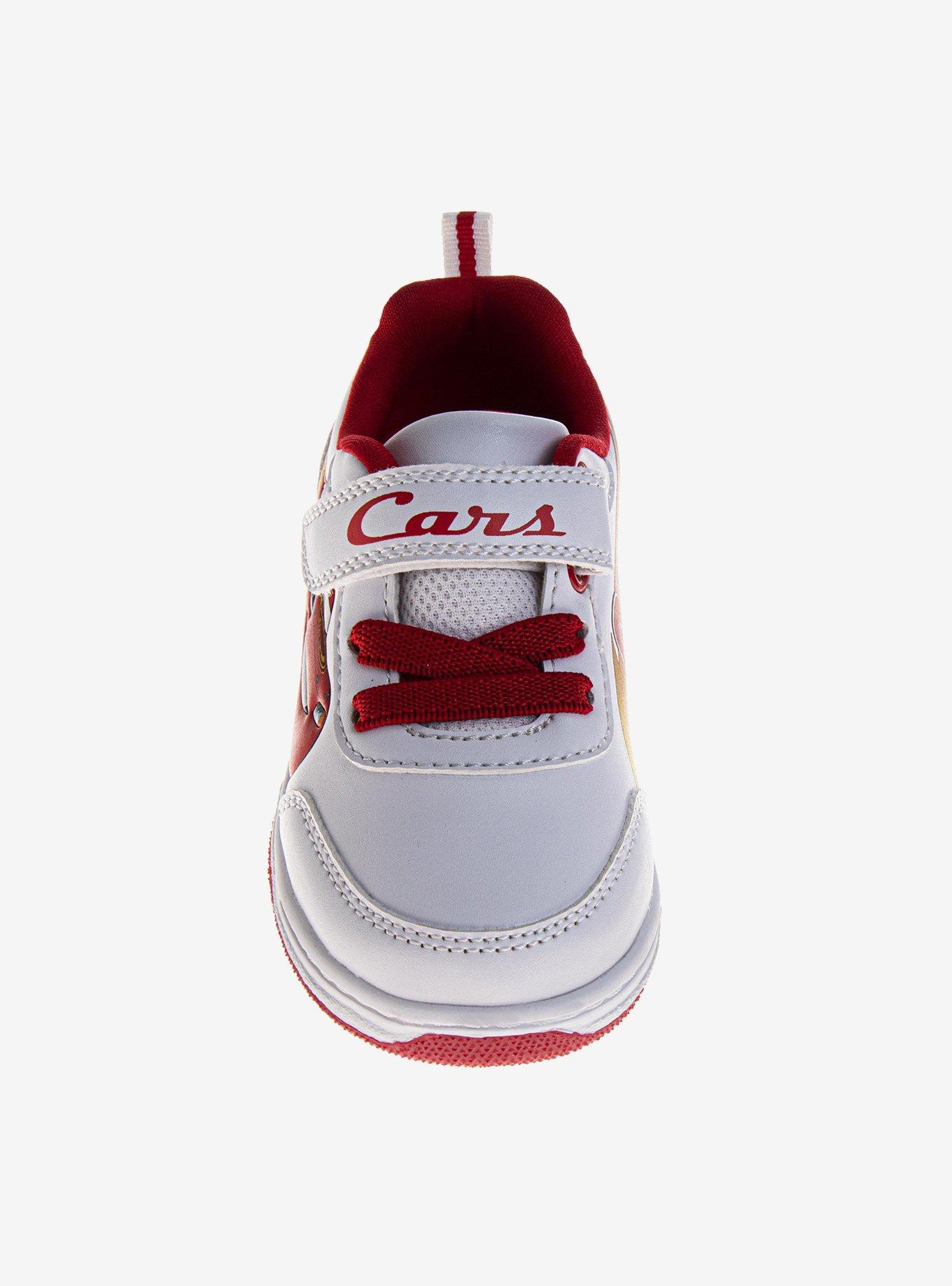Disney Pixar Cars Lightning McQueen Toddler & Little Kid Sneakers, BRIGHT WHITE, alternate