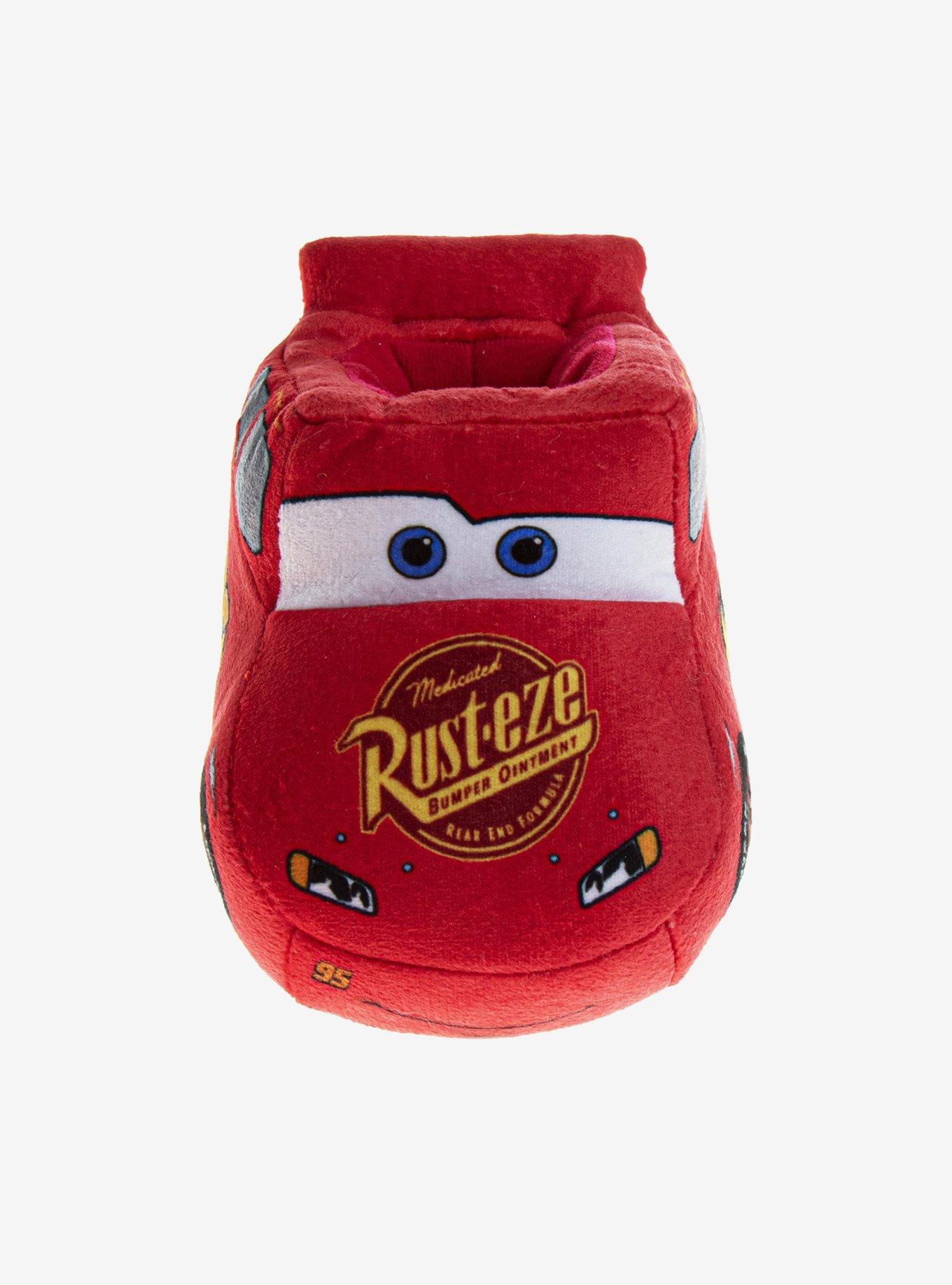 Disney Pixar Cars Lightning McQueen Speedster Toddler & Little Kid Cozy Slippers, RED, alternate