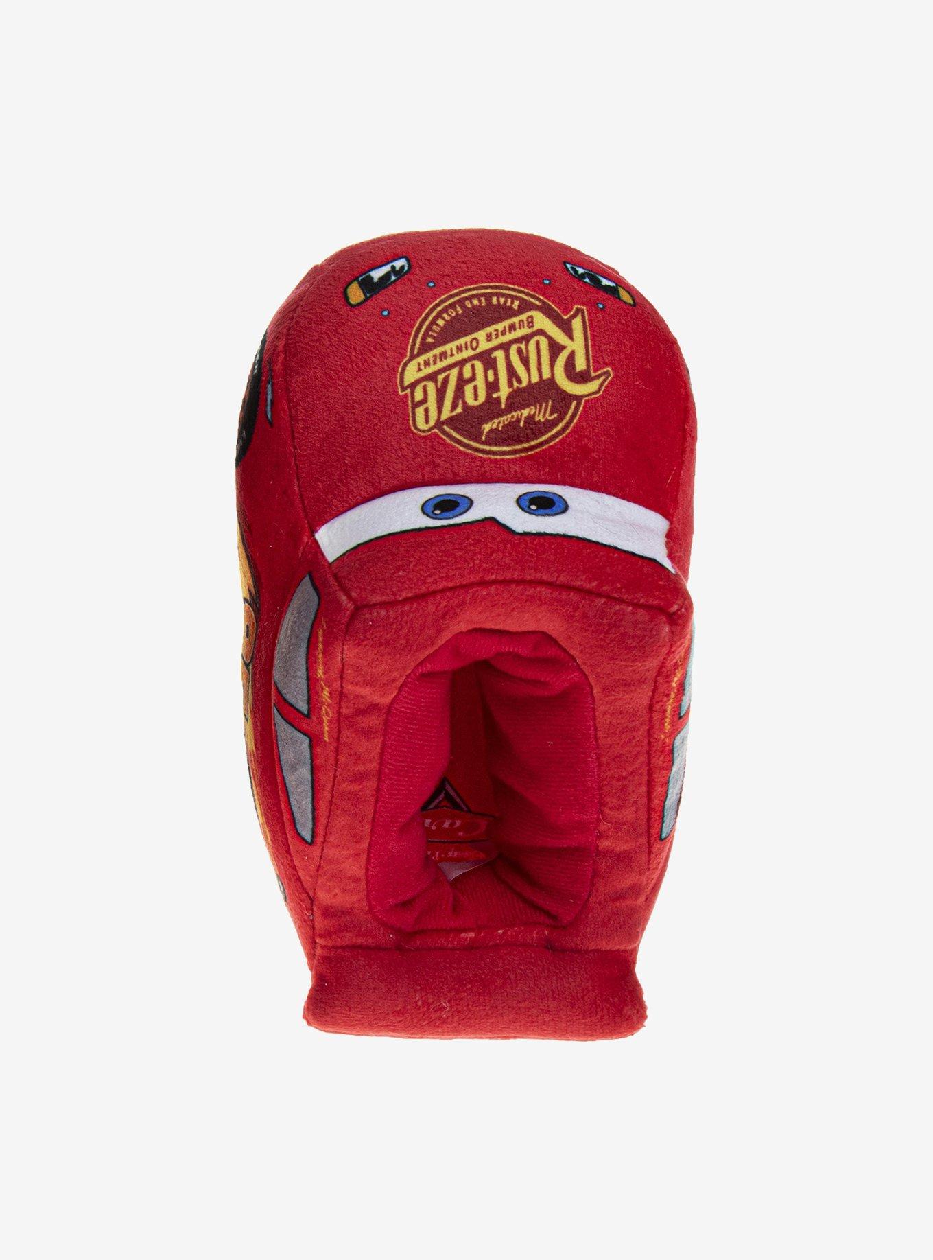 Disney Pixar Cars Lightning McQueen Speedster Toddler & Little Kid Cozy Slippers, RED, alternate