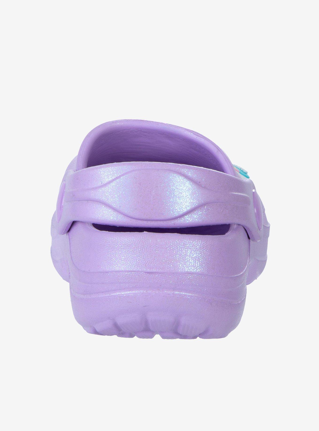 Sweethearts Candy & Rainbow Cheerful Slip-On Girls Toddler Clogs, PURPLE, alternate