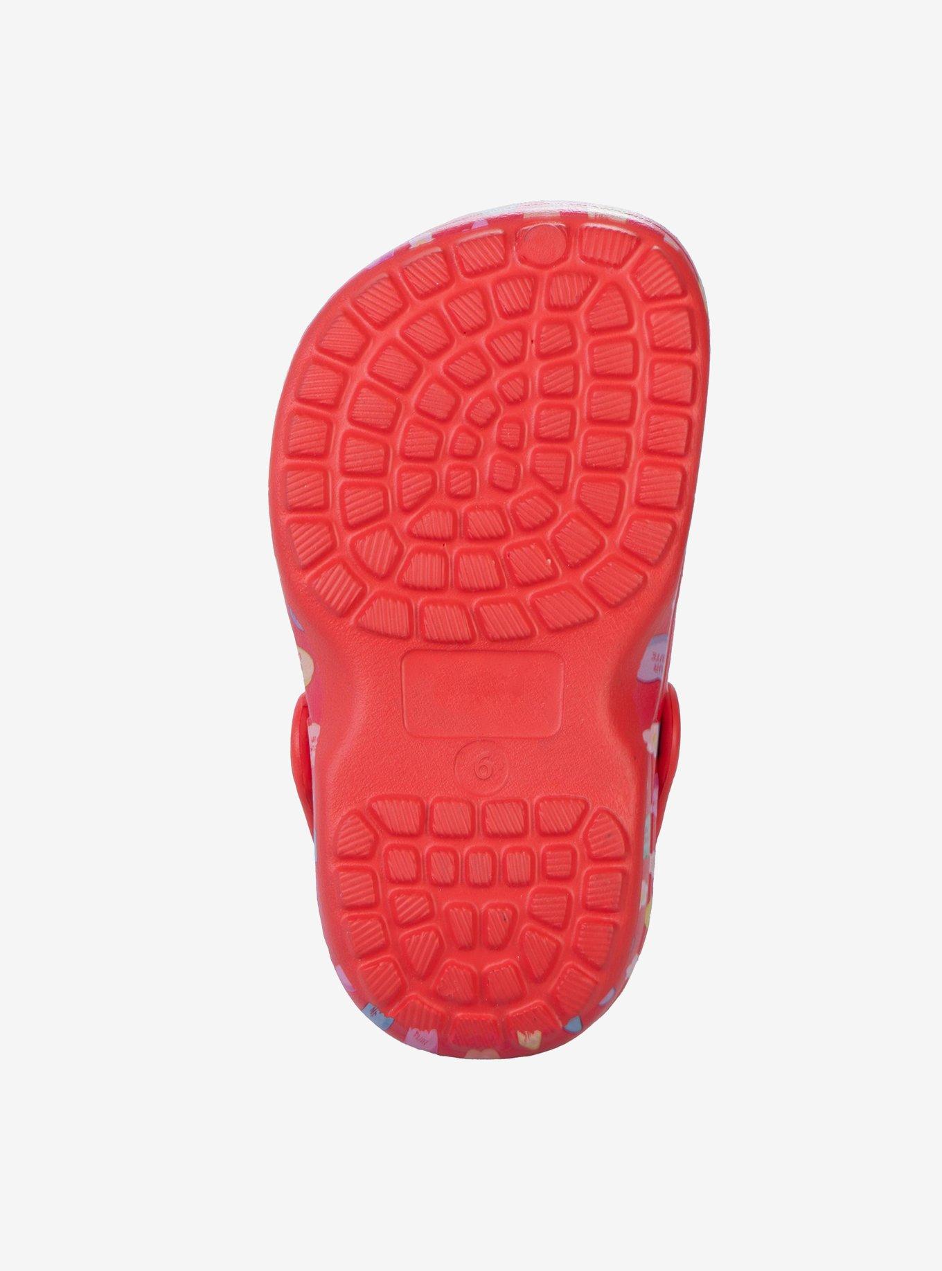 Sweethearts Conversation Hearts Adorable Slip-On Girls Toddler Clogs Red, RED, alternate