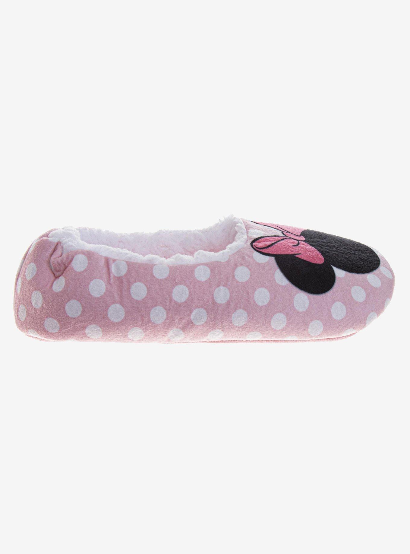 Disney Minnie Mouse Non-Slip Plush Toddler & Little Kid Slippers, , hi-res