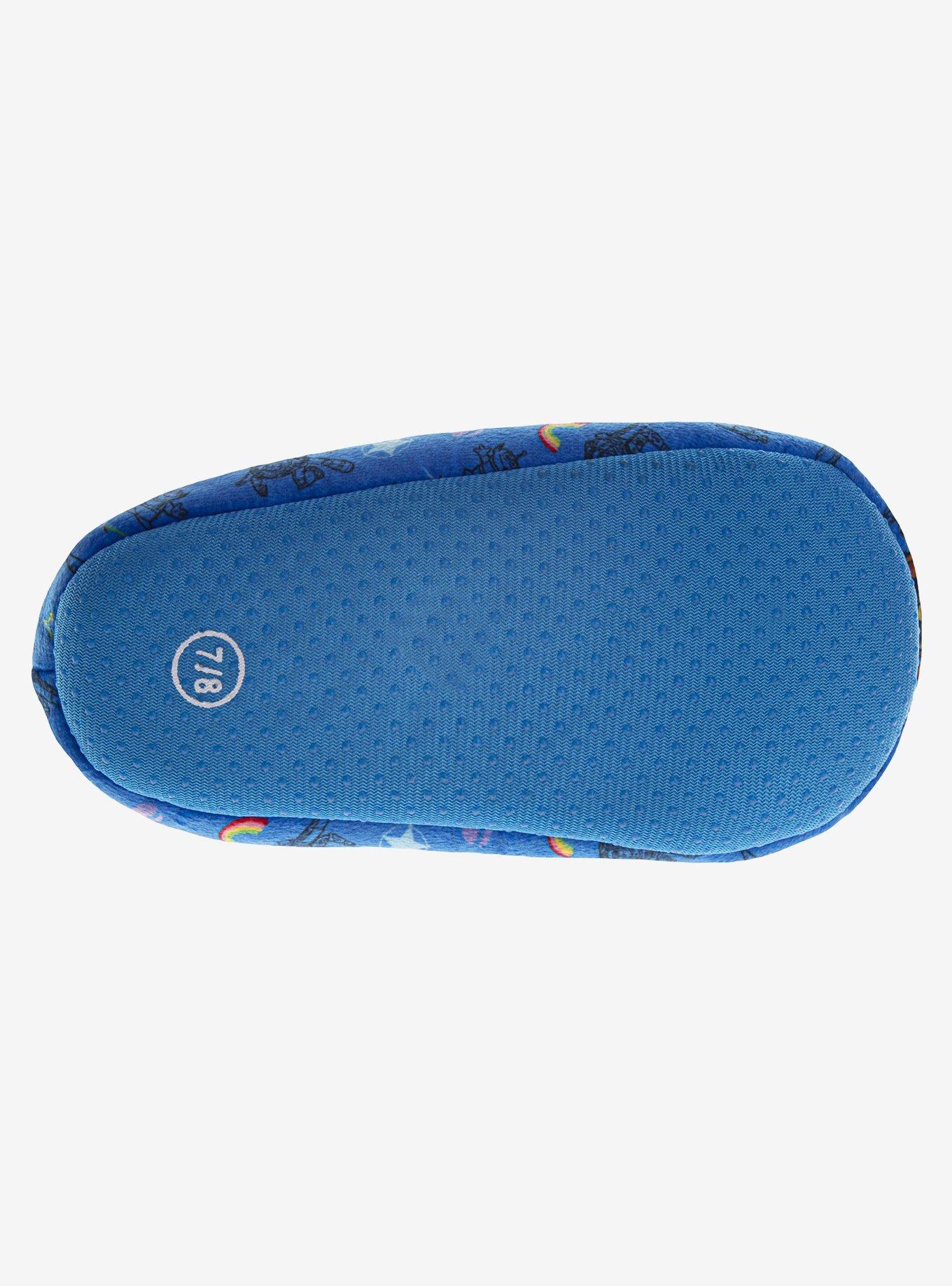 Disney Pixar Toy Story Woody & Buzz Cozy Toddler & Little Kid Slippers, BLUE, alternate