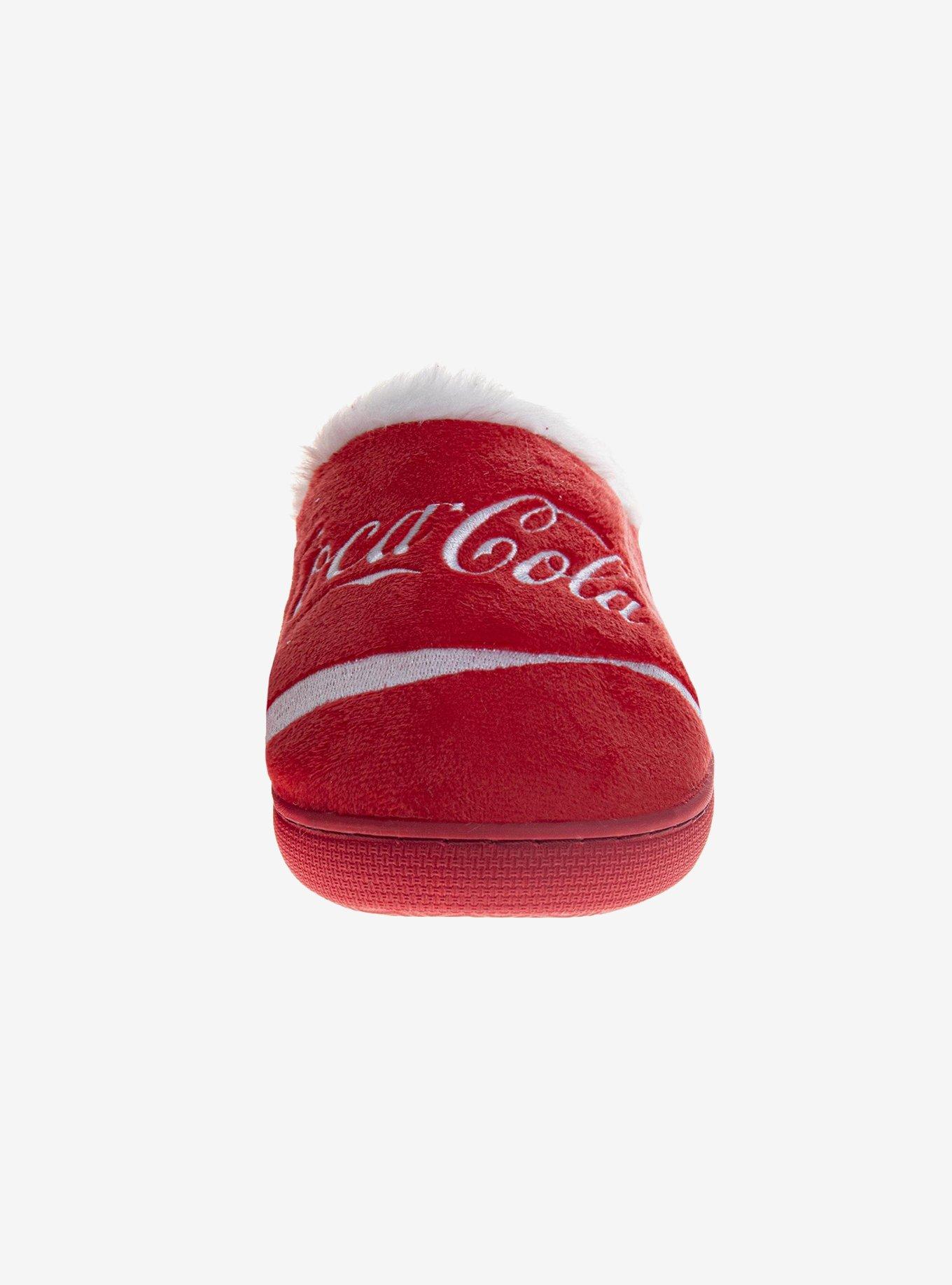 Coca-Cola Classic Logo Cozy Women Slippers, RED, alternate